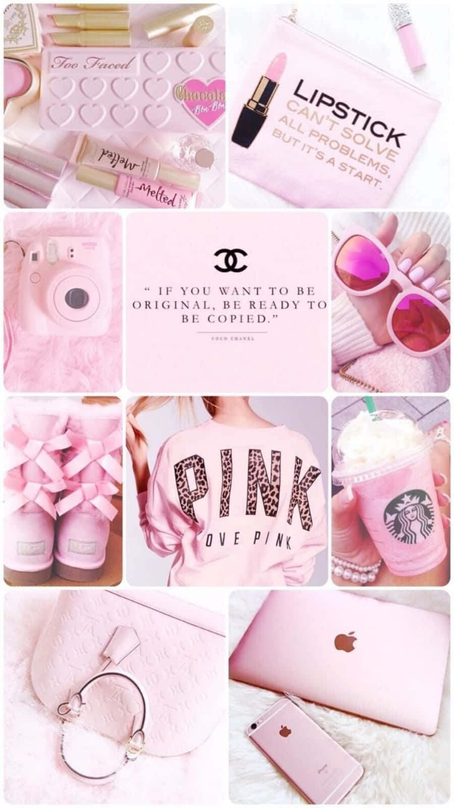 Dynamic Pink Aesthetic Collage