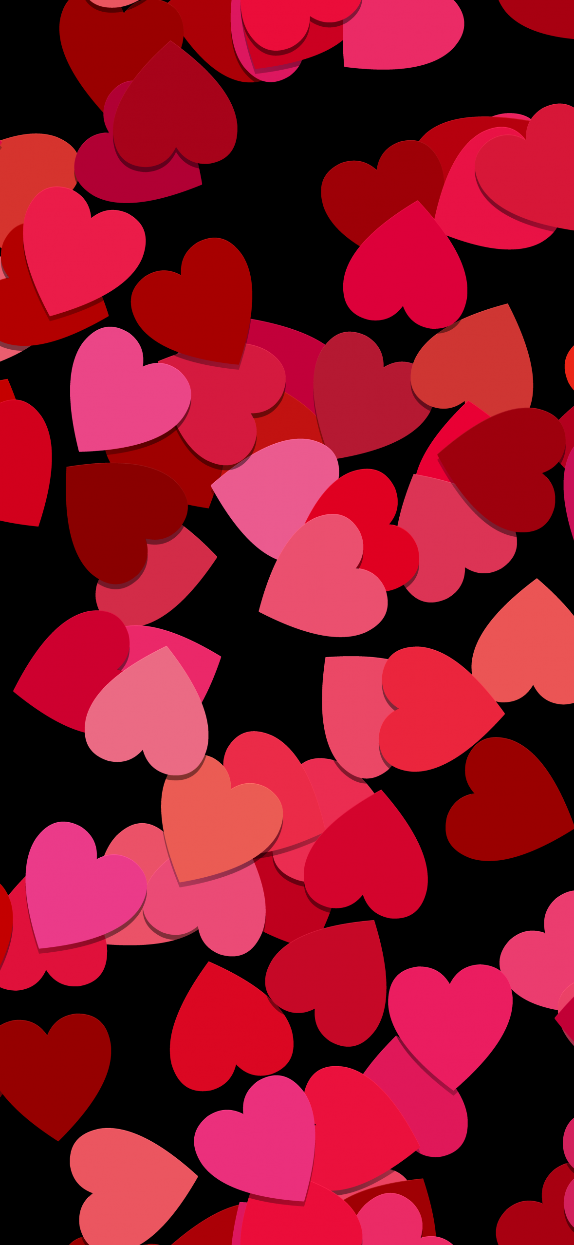 Love hearts Wallpaper 4K, Red aesthetic