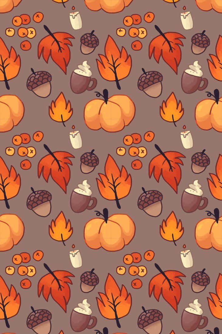 Cute Motif Fall Phone Background