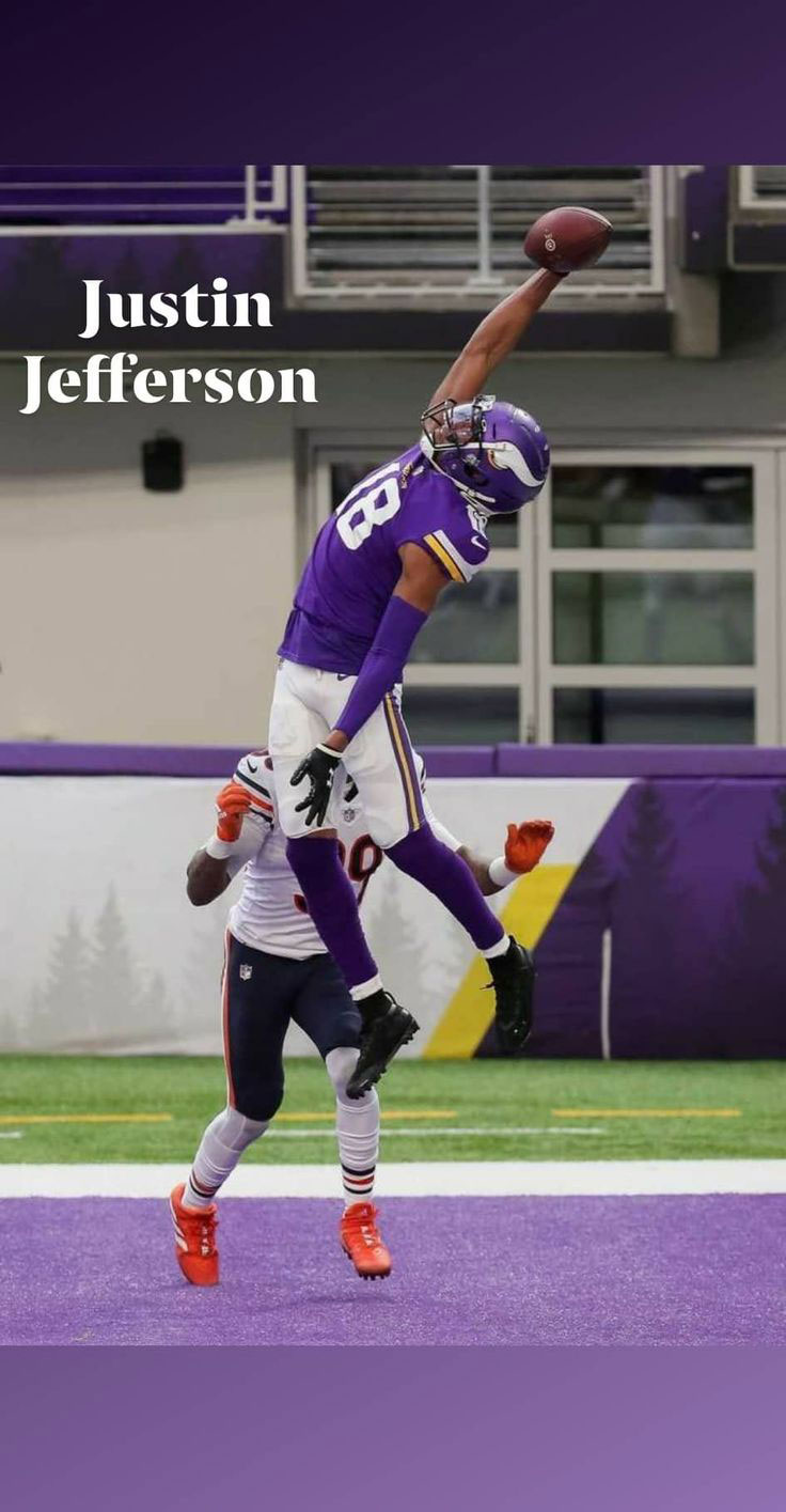 Justin Jefferson Receiving HD Wallpaper