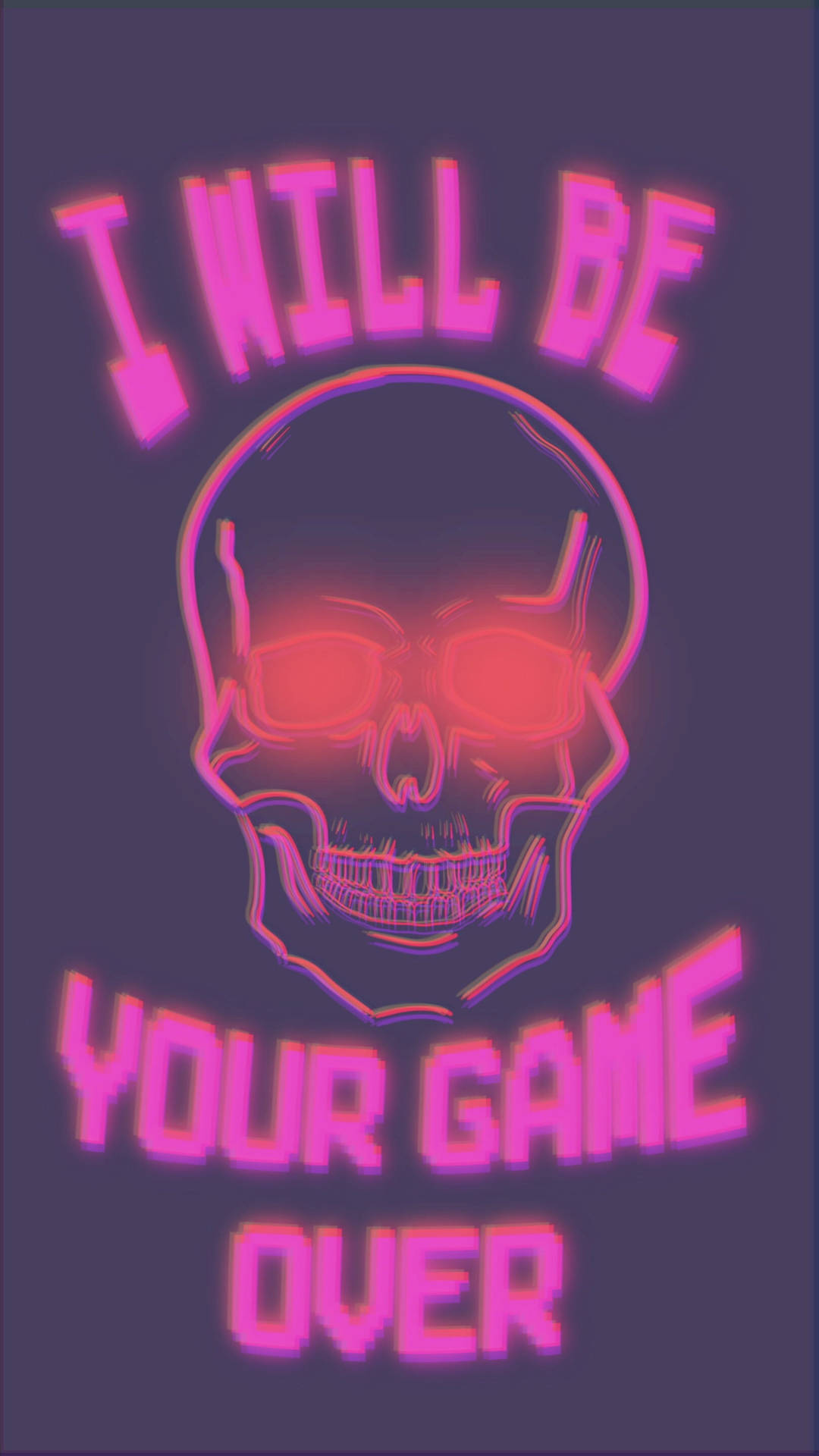 Download free Game Over Neon Aesthetic