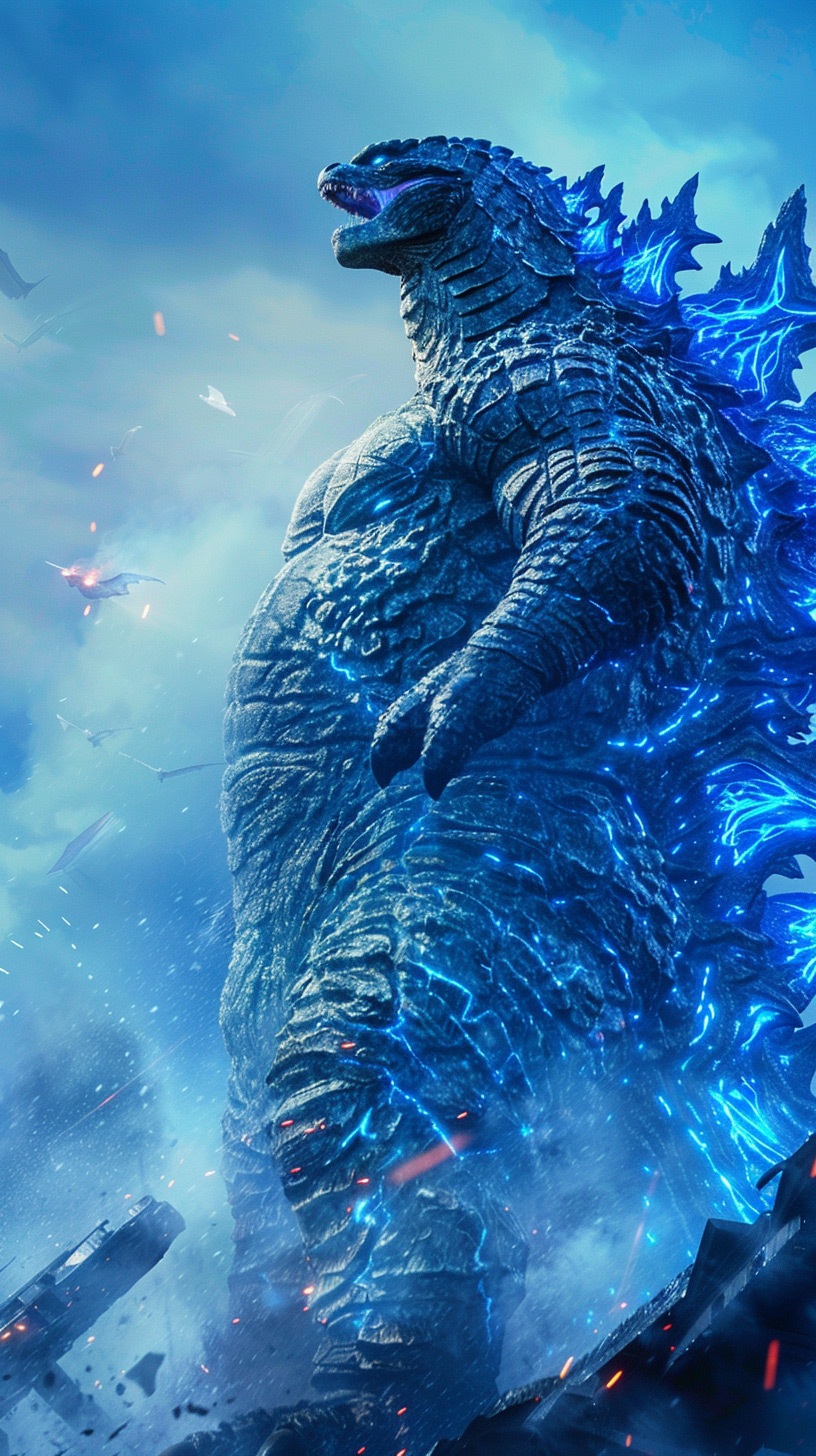 AI Godzilla wallpaper, image