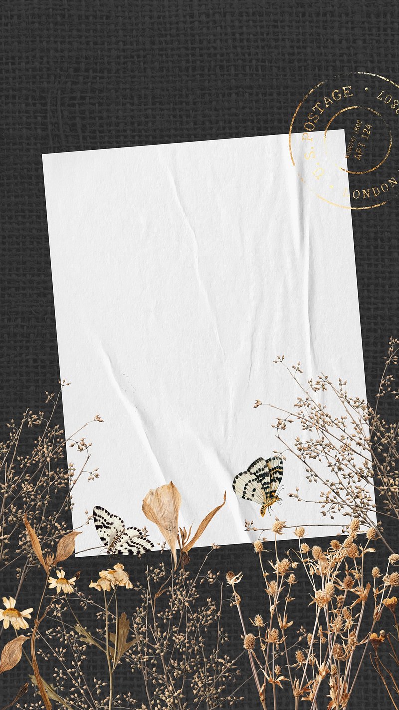 Aesthetic autumn flower phone wallpaper