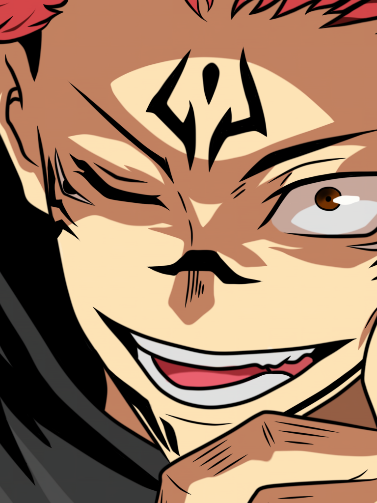 Sukuna Wallpaper 4K, Smiling, 5K, 8K