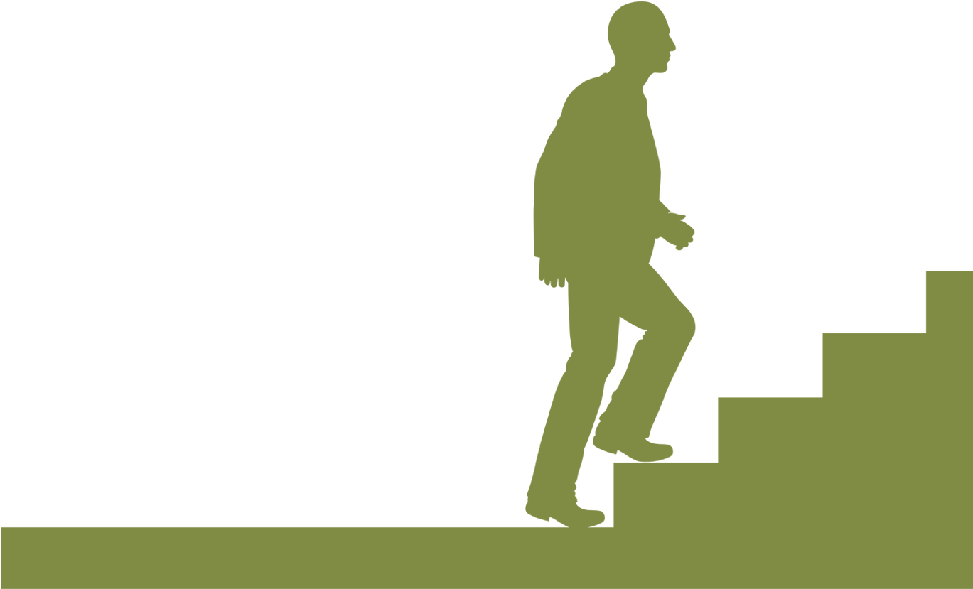 Download Man Climbing Stairs Silhouette