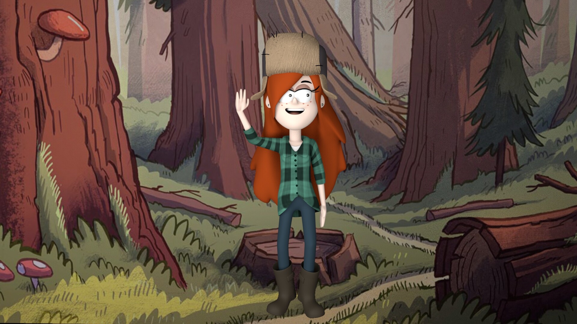 Wendy Gravity Falls 3D