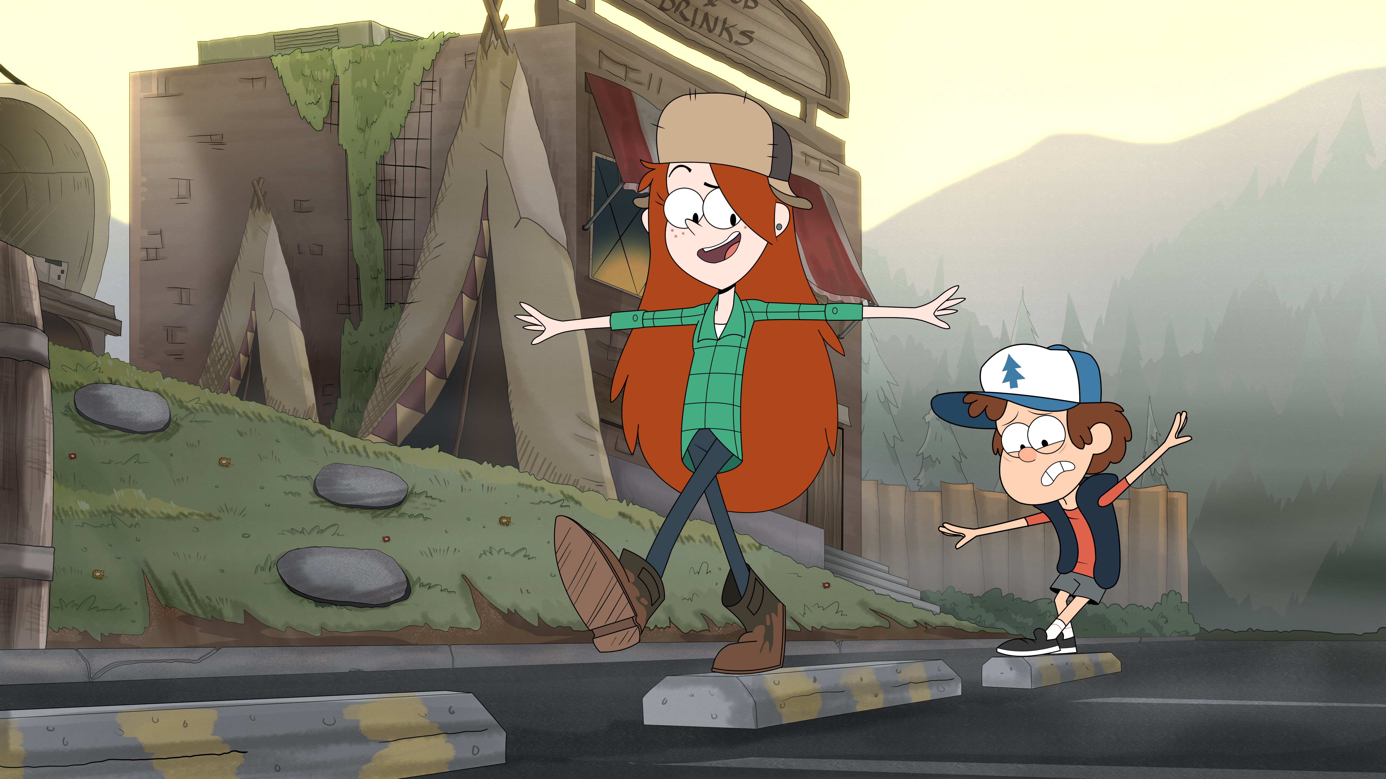Gravity Falls HD Wallpaper: Campfire