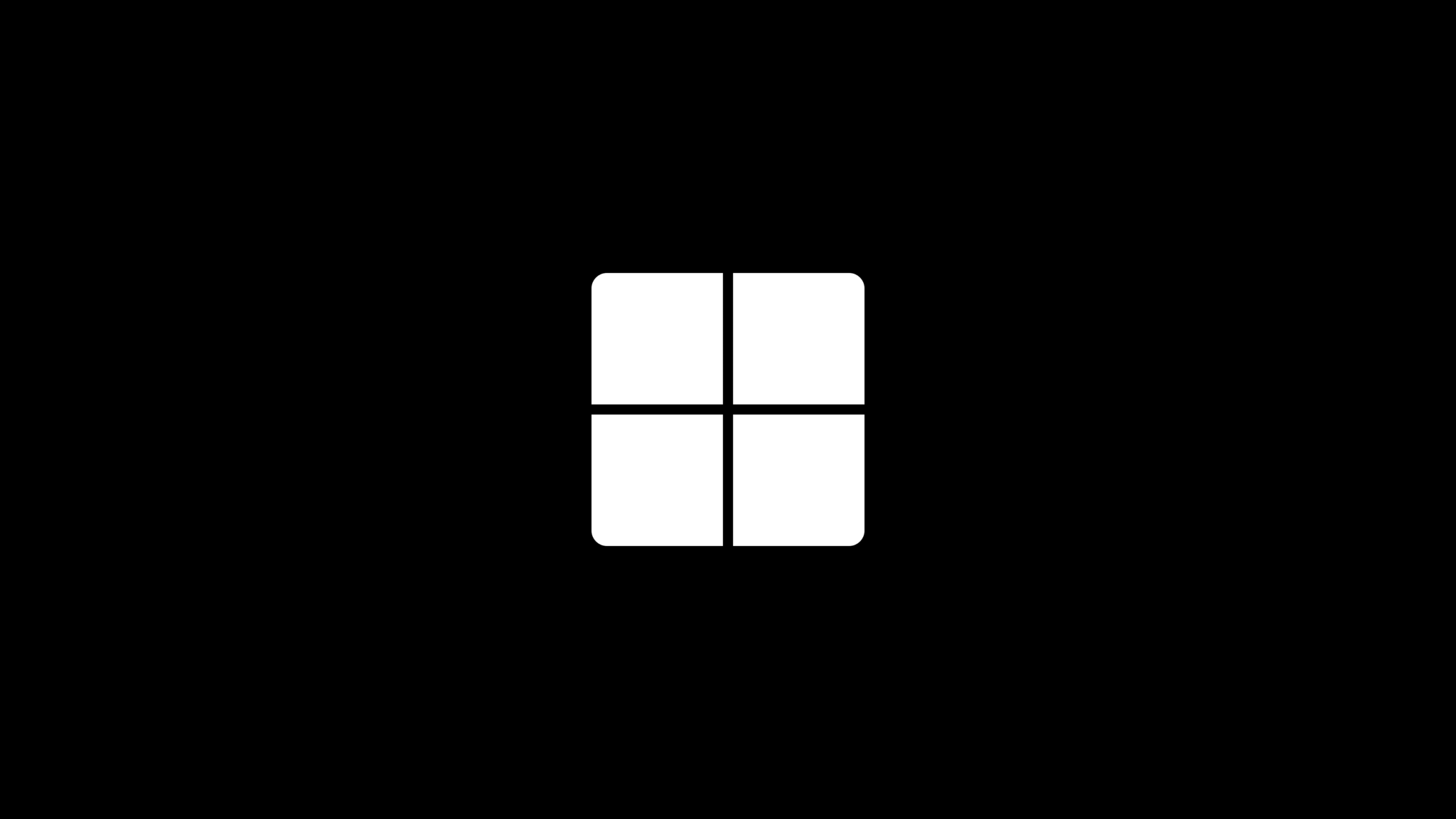 Simple Windows logo and nothing else