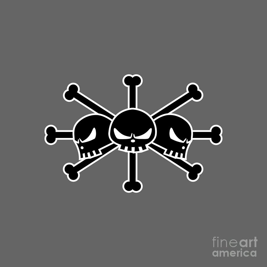 Blackbeard Pirates Jolly Roger Drawing