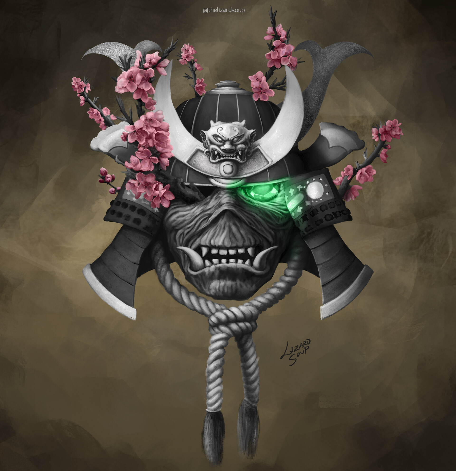 Corpose Samurai Tattoo Design