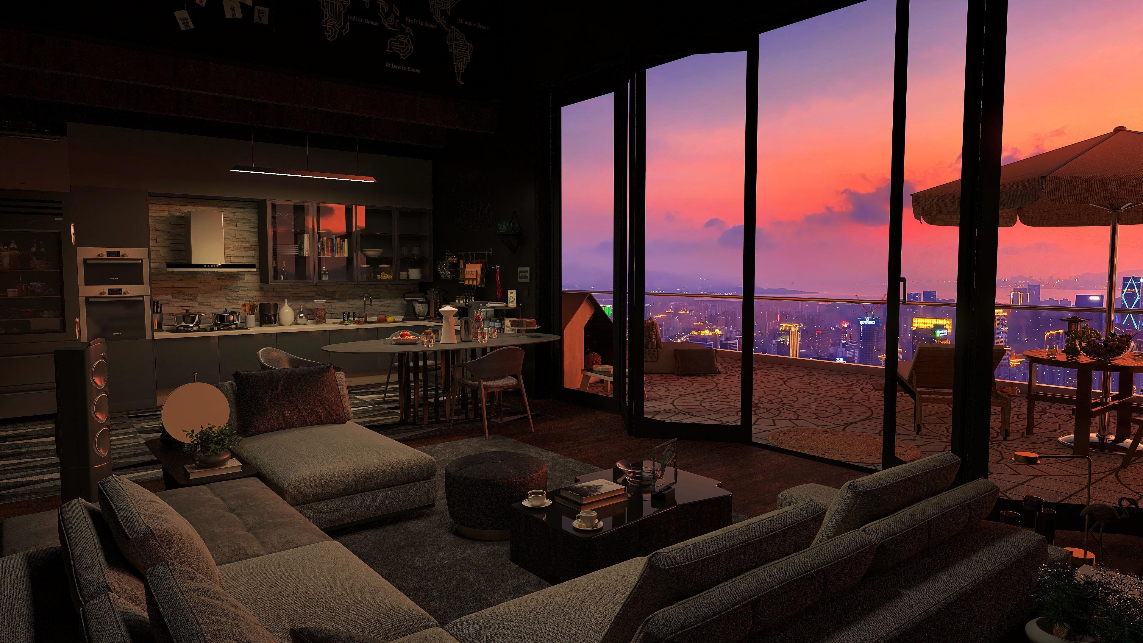 Cozy Apartment with Sunset View