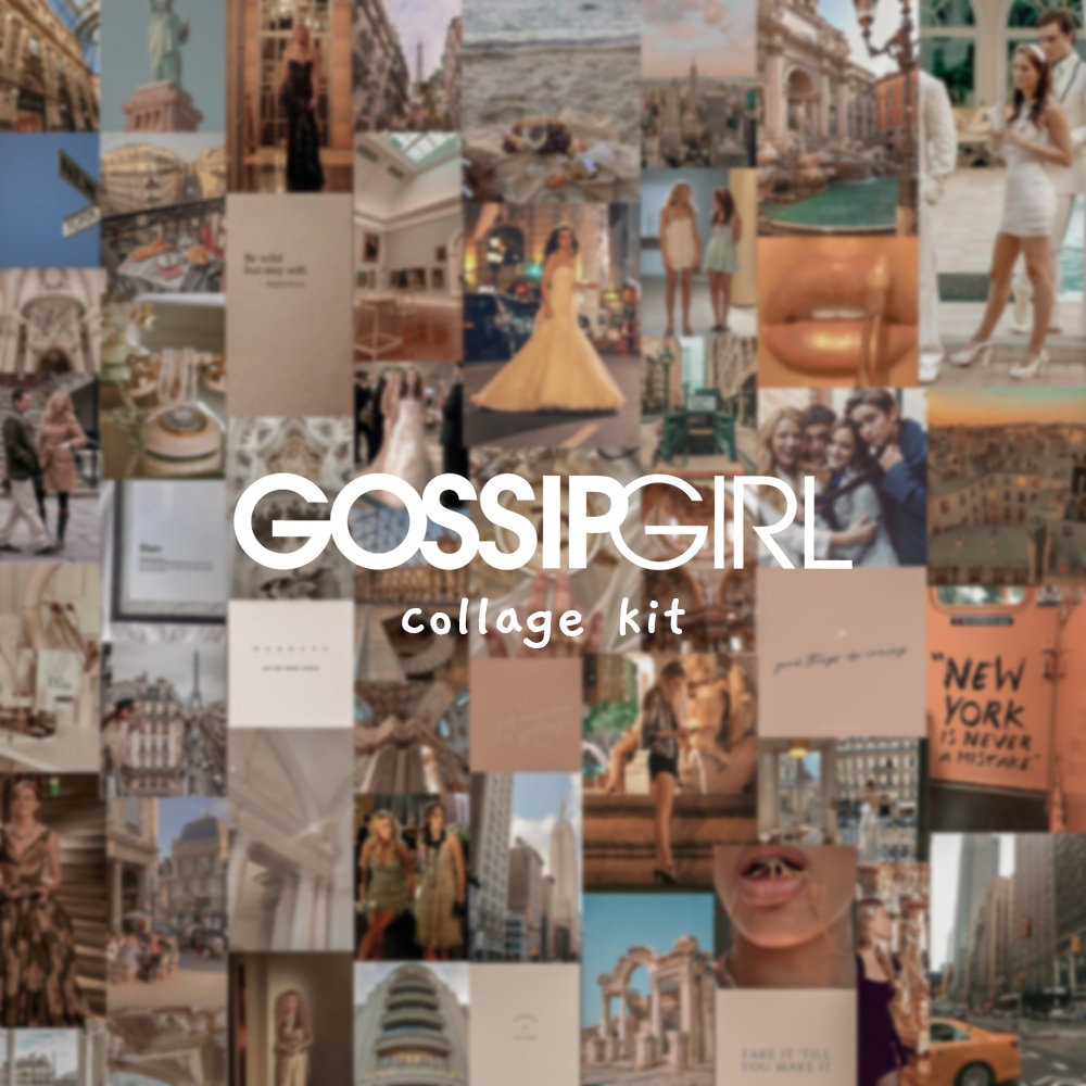 Gossip Girl Wall Collage Kit digital