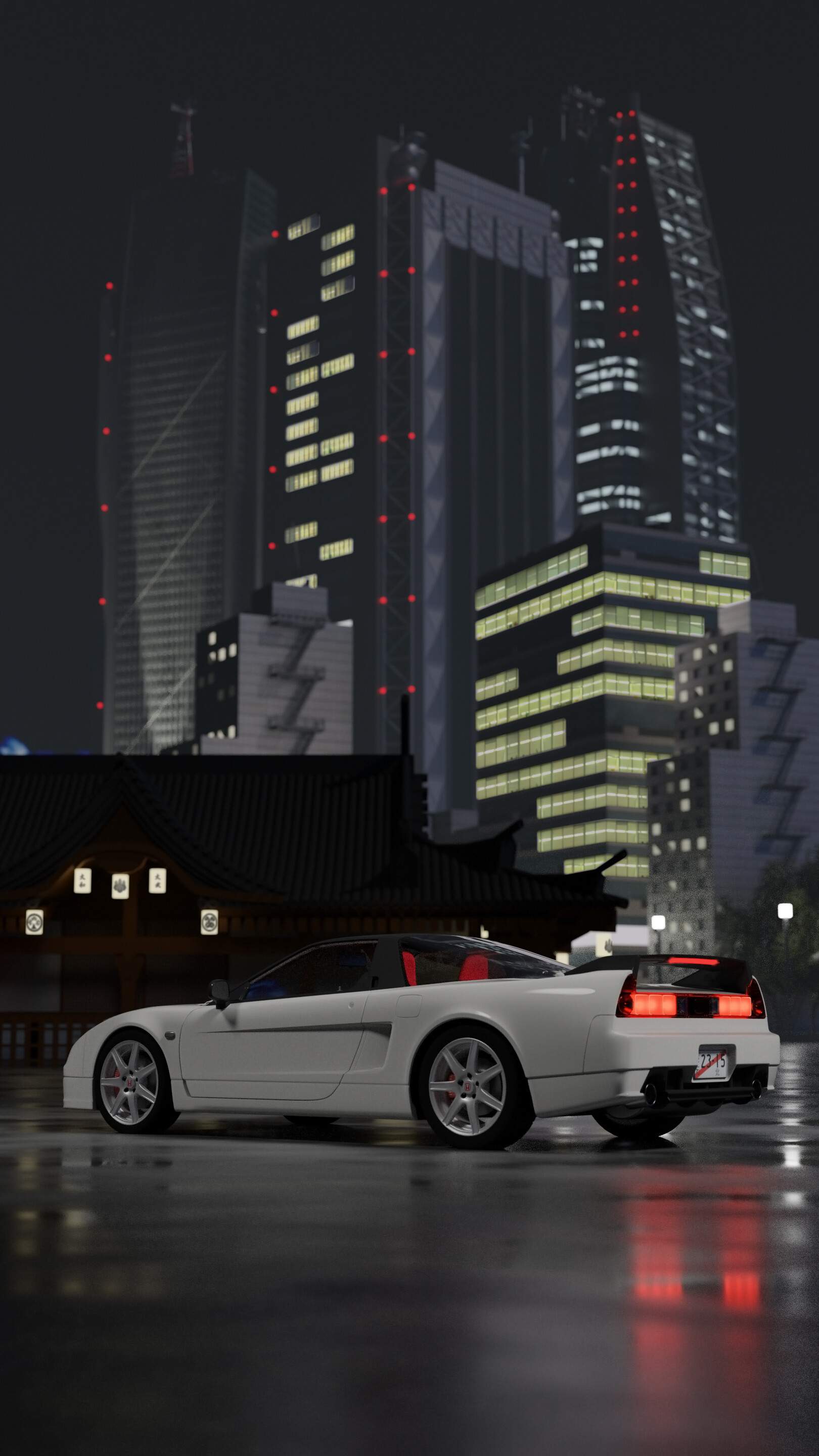 Honda NSX R Poster