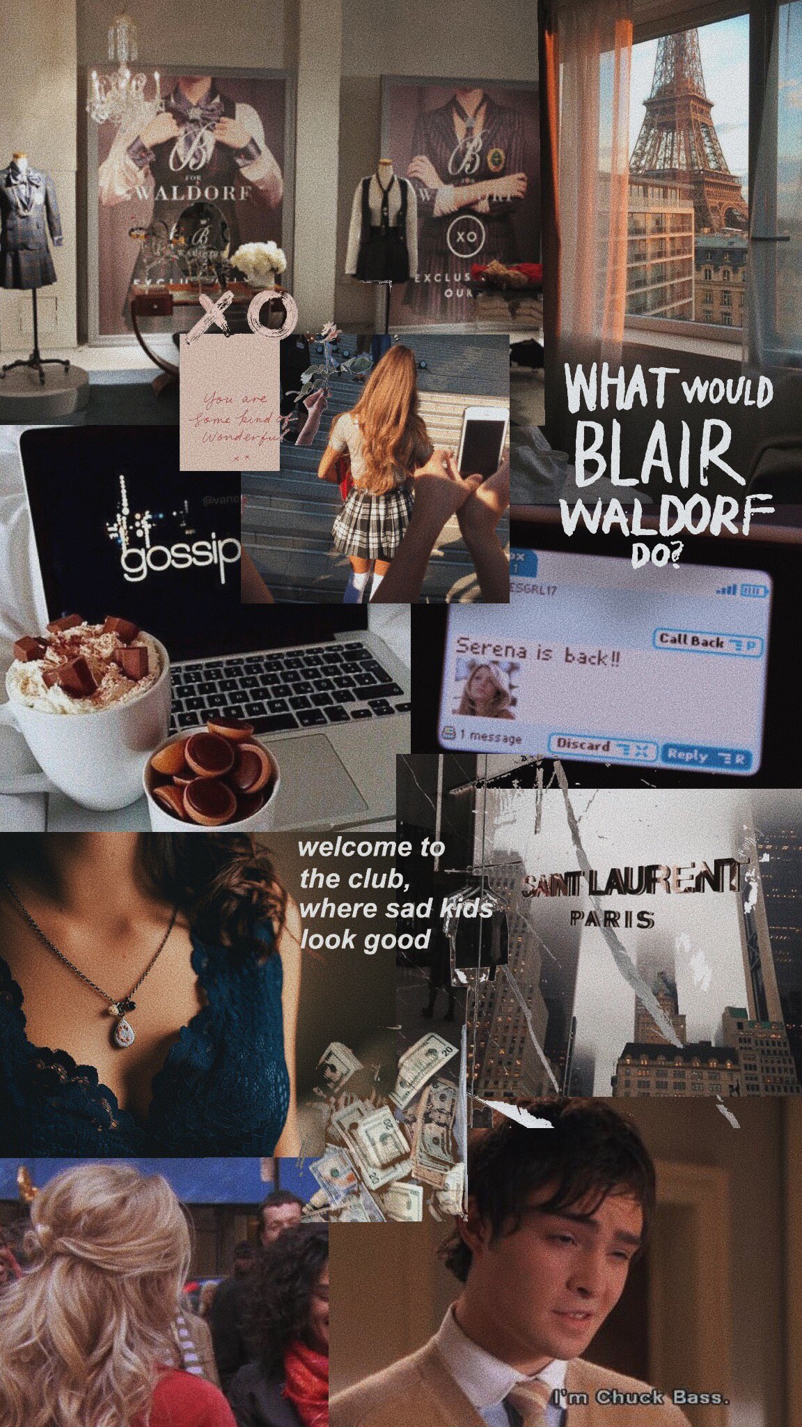 gossip girl aesthetic + serenate ↳ rt