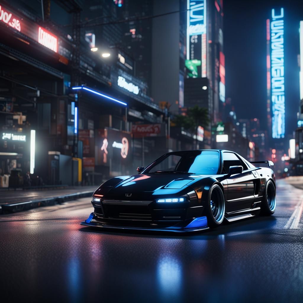 Poster Art From A Honda NSX R In Neo