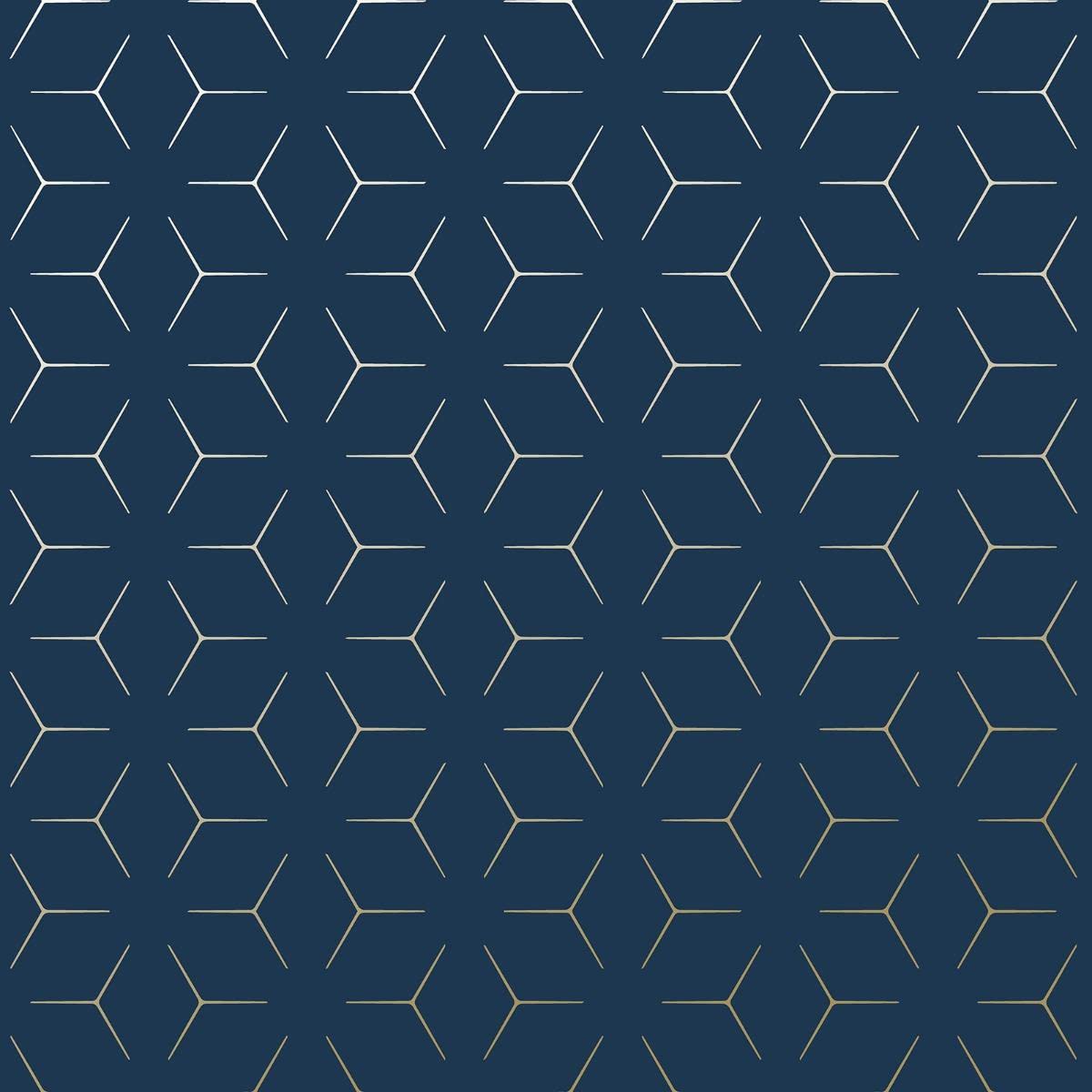 Metro Illusion Geometric Metallic