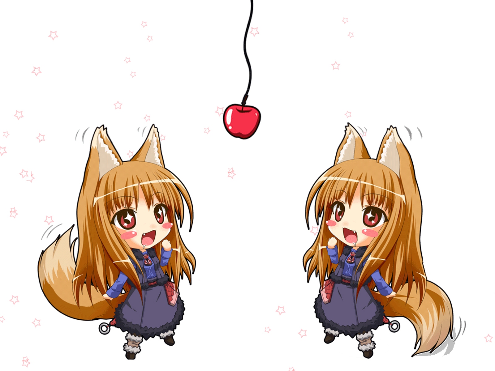 Cute Holo from Spice & Wolf HD Wallpaper