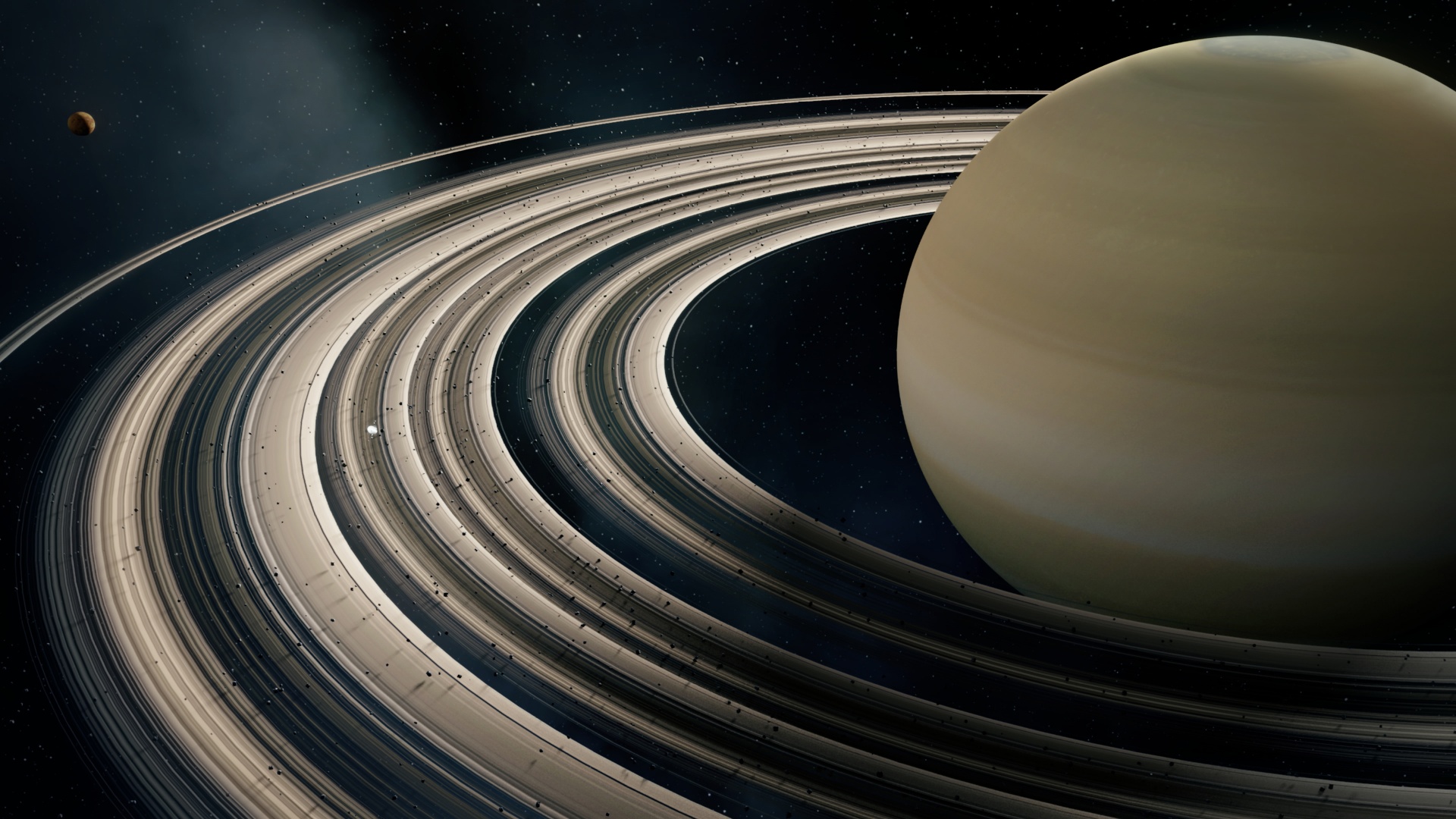 Saturn Wallpaper 4K, Outer space, Solar