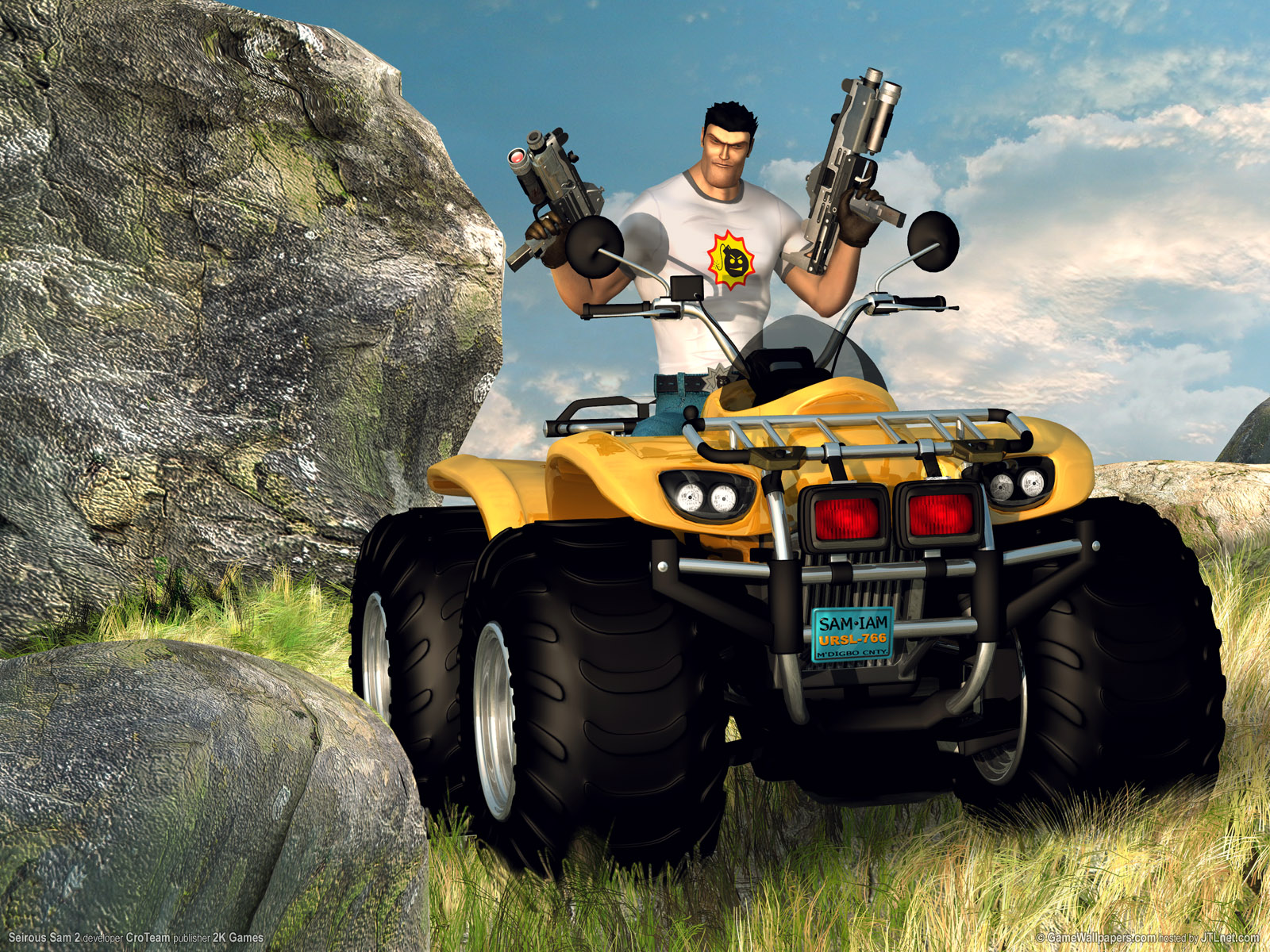 HD Wallpaper: Serious Sam in Action