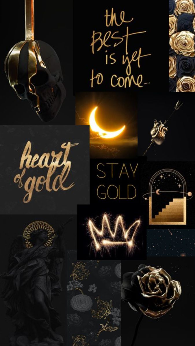 gold colour aesthetic phone wallpaper