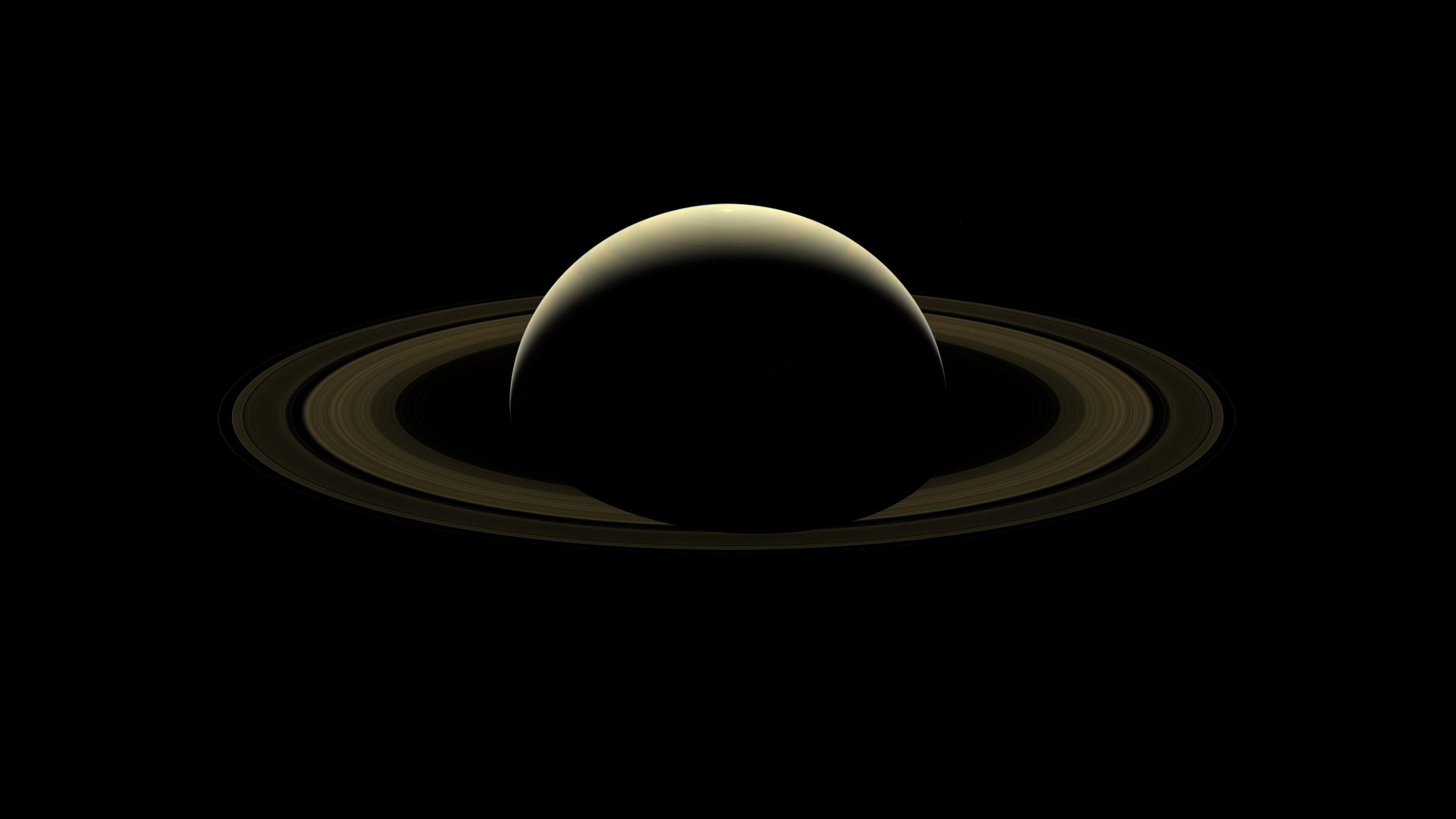 Saturn. Desktop wallpaper. 2560x1440