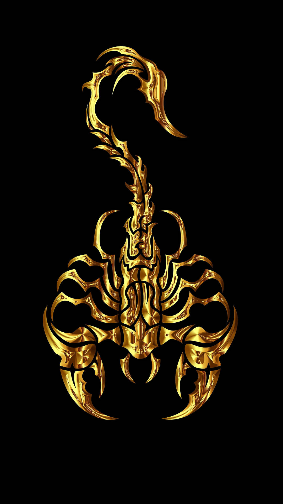 Scorpion Shiny Gold Aesthetic