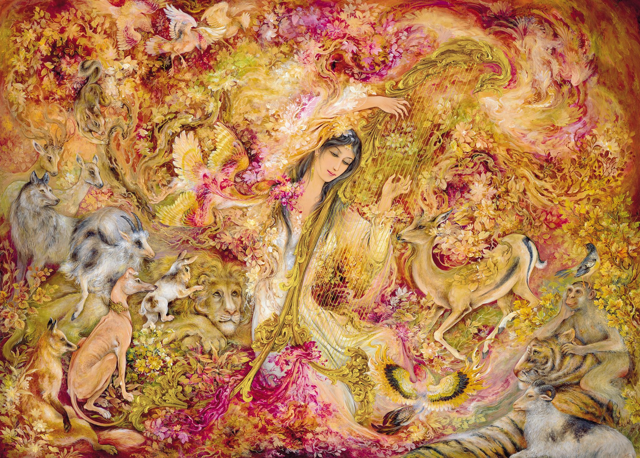 Iran Painting Women Fantasy Girl