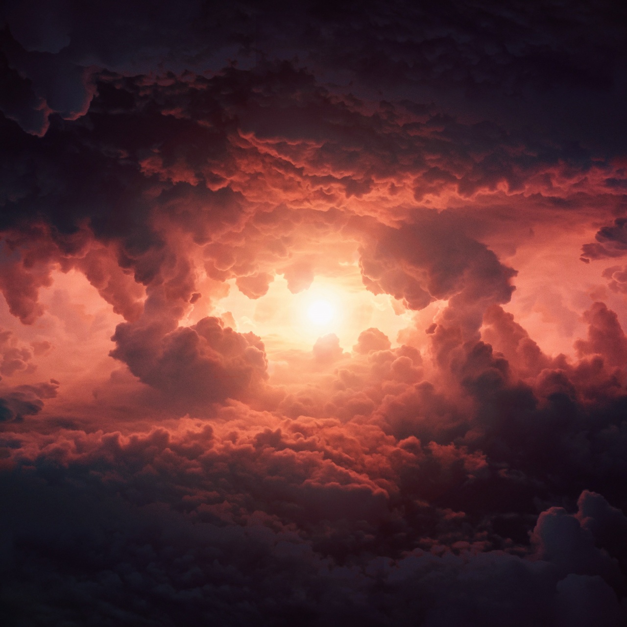 Cumulus clouds Wallpaper 4K, Storm