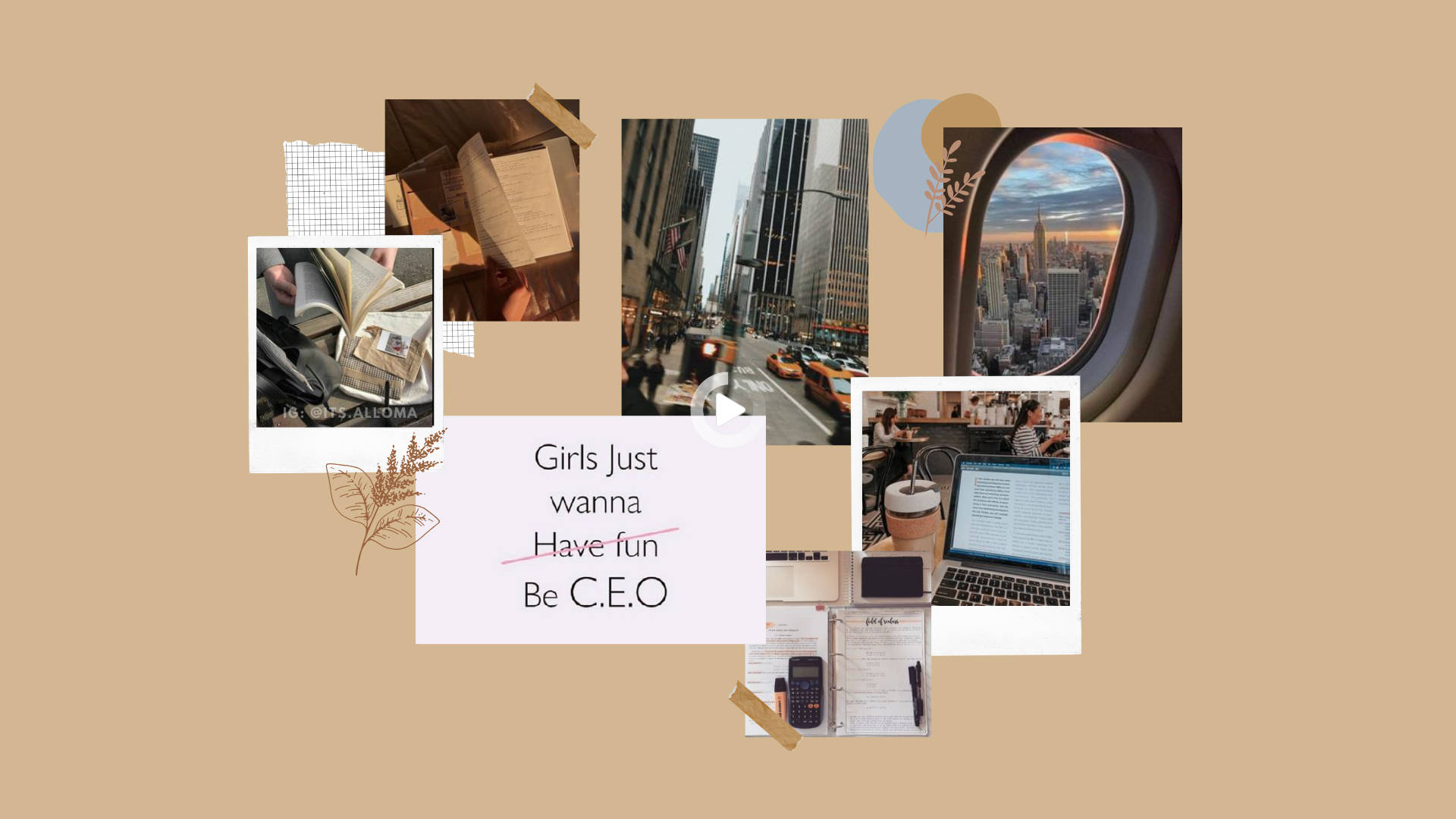 Download free Brown Ceo Study Aesthetic