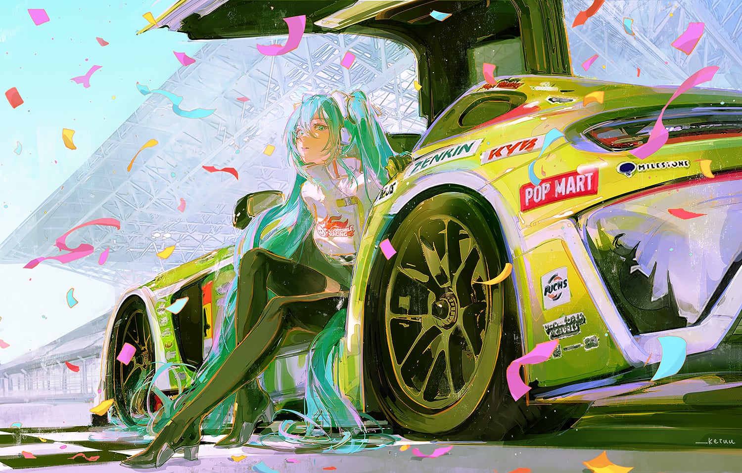 Racing Miku Wallpapers - Wallpaper Cave