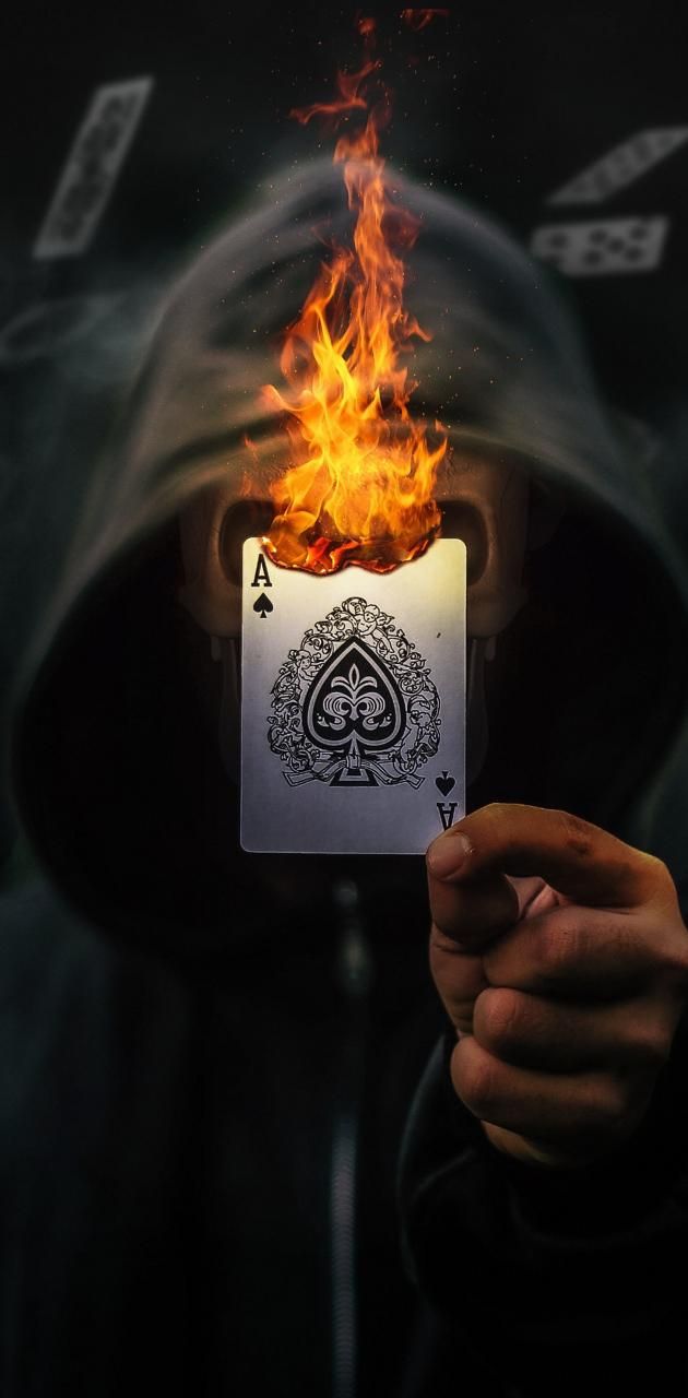 Burning card wallpaper