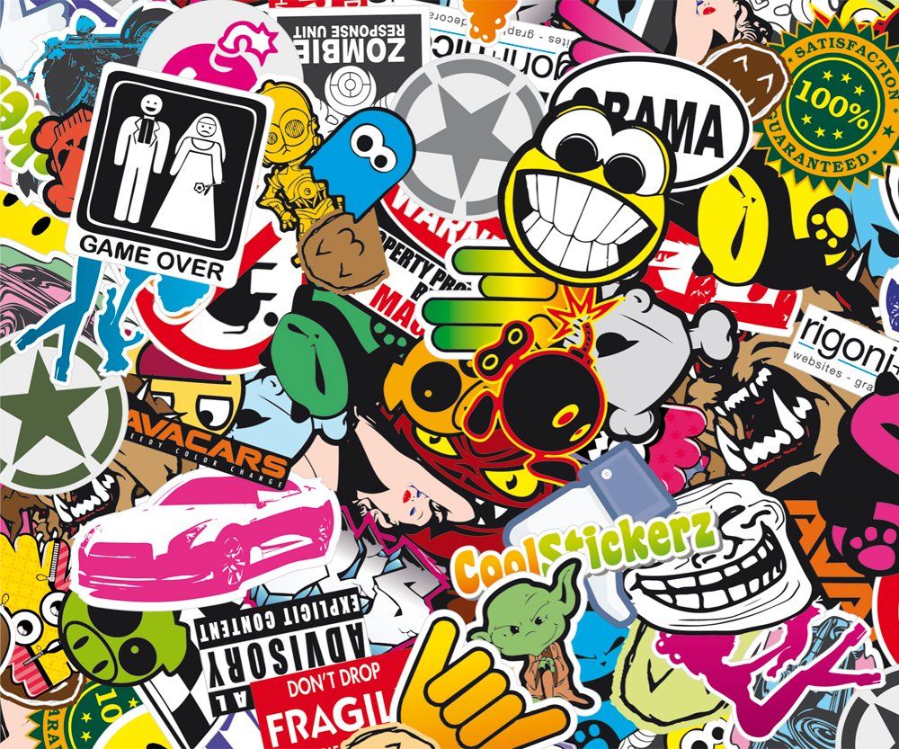 download Jdm Sticker Bomb Wallpaper HD
