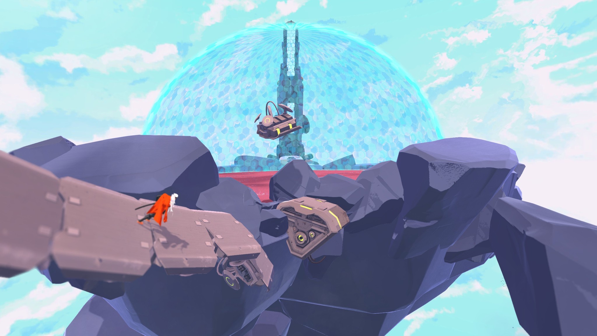 Furi, video games, screen shot, cyan