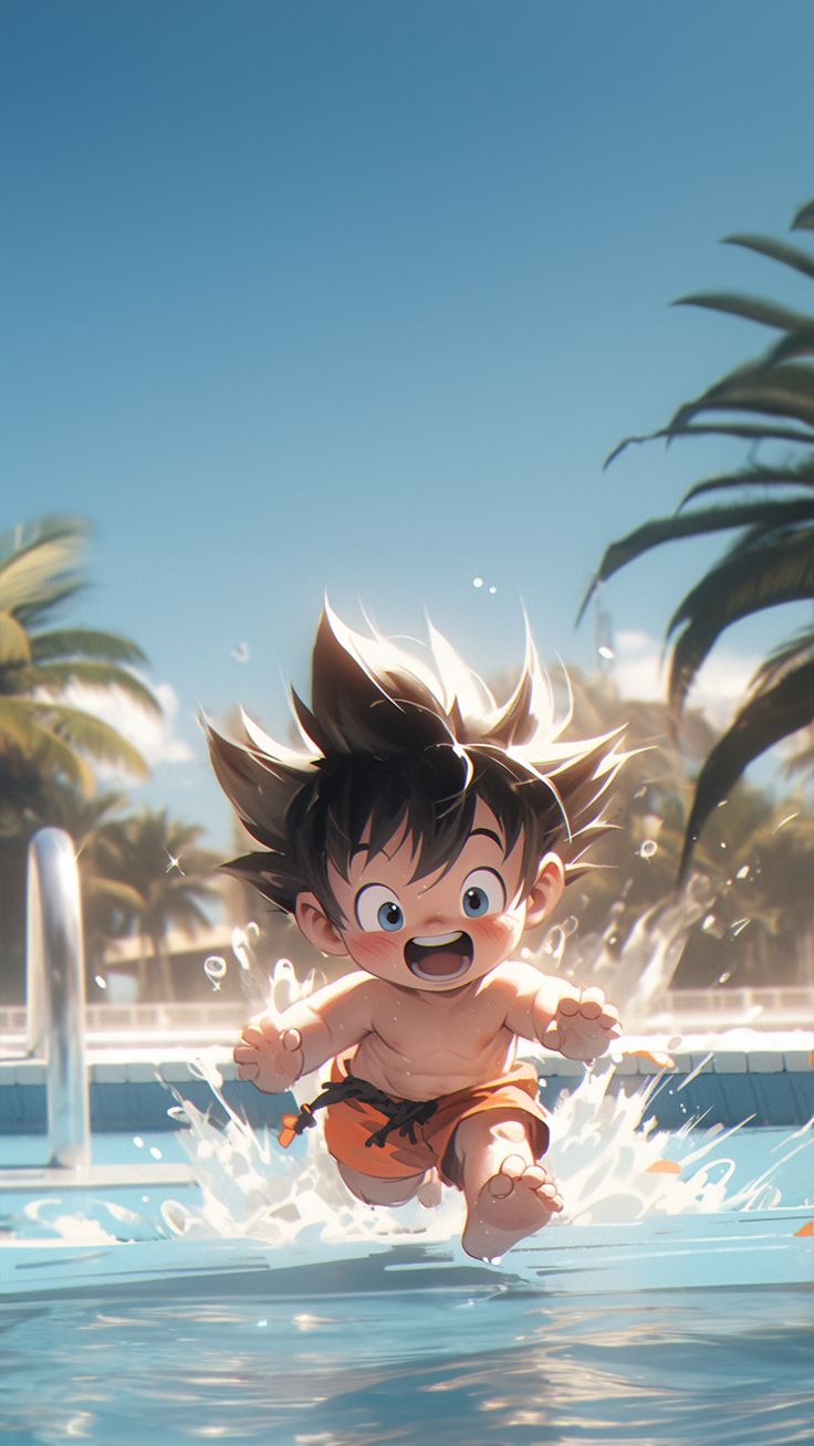 Baby Goku Wallpaper 4K