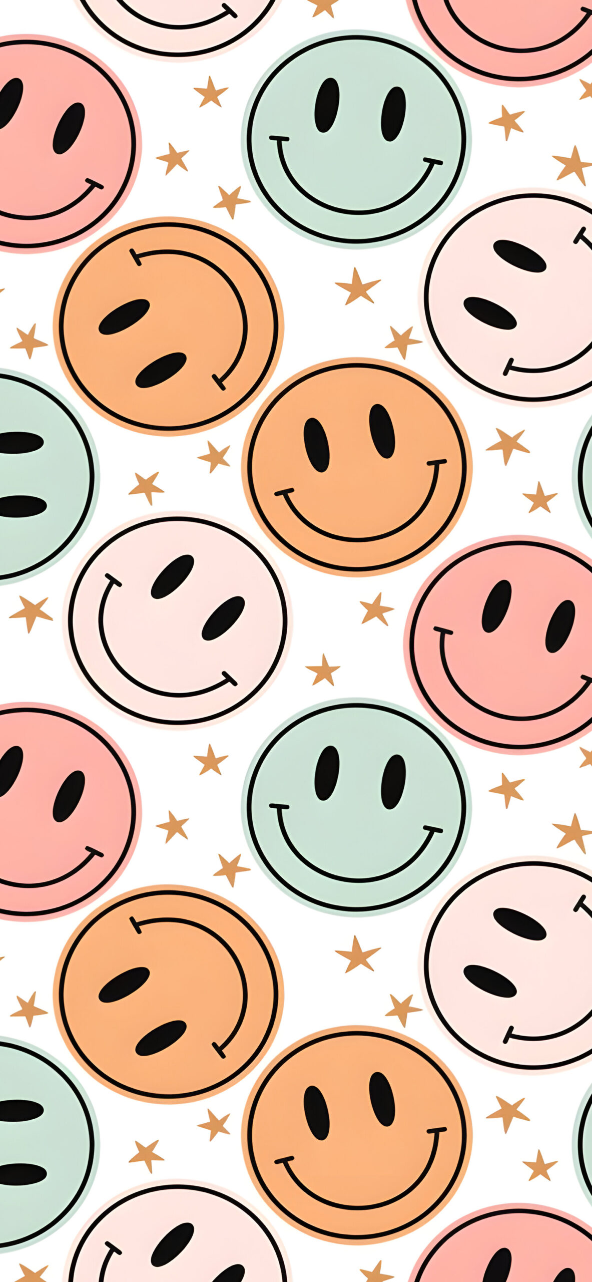 Preppy Smiley Face Aesthetic Wallpaper