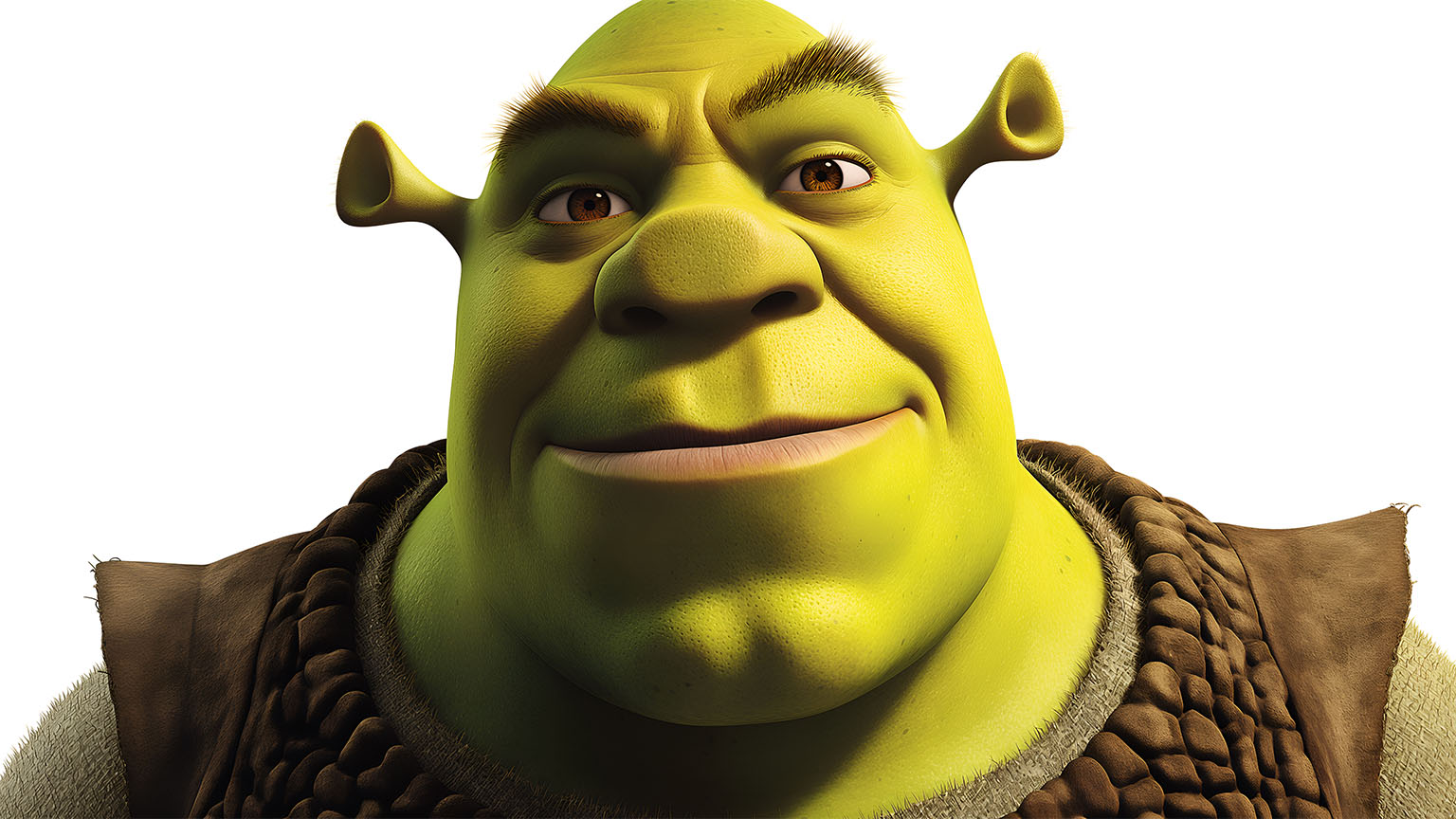 Shrek Close Up Face Desktop Wallpaper