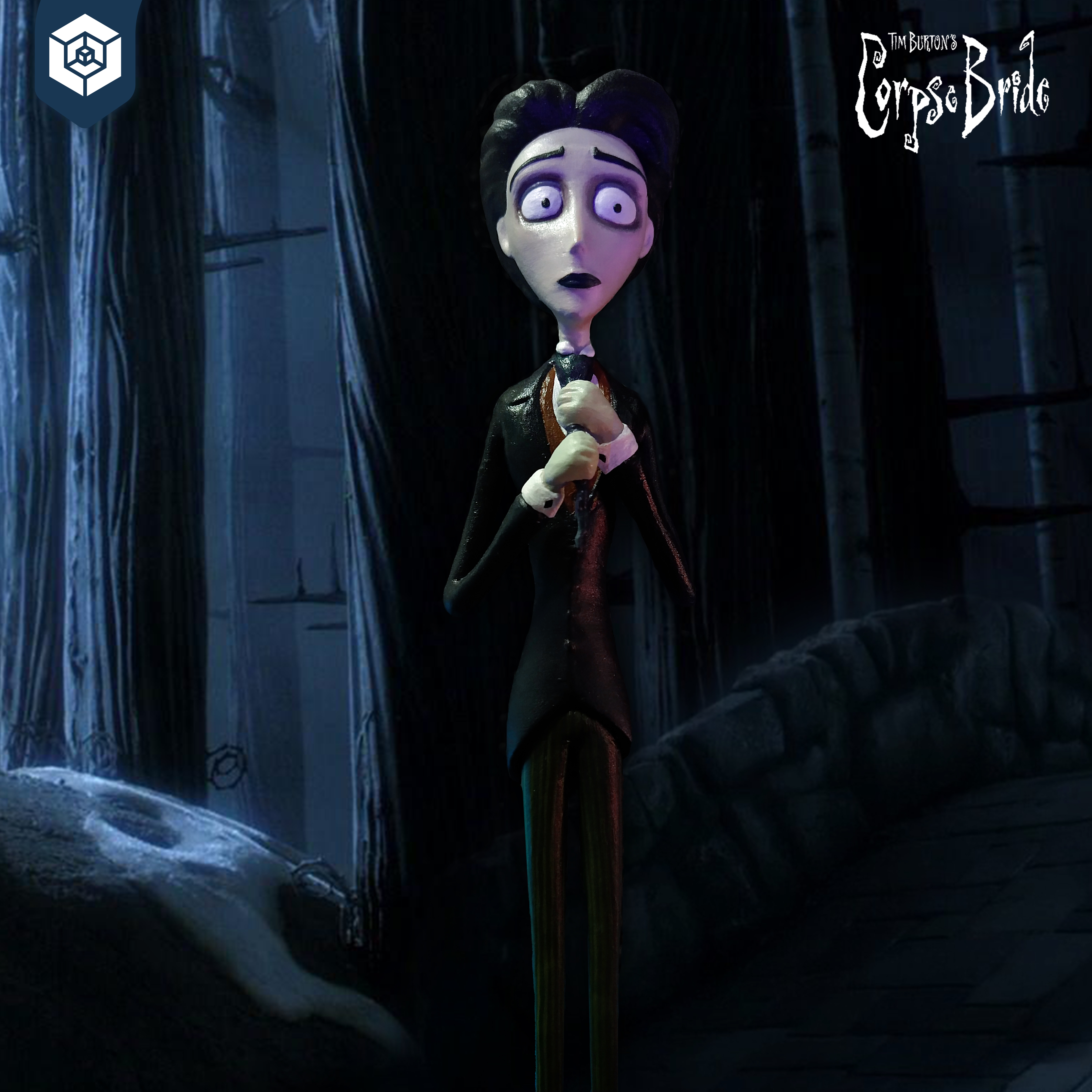 STL file Victor Van Dort Bride