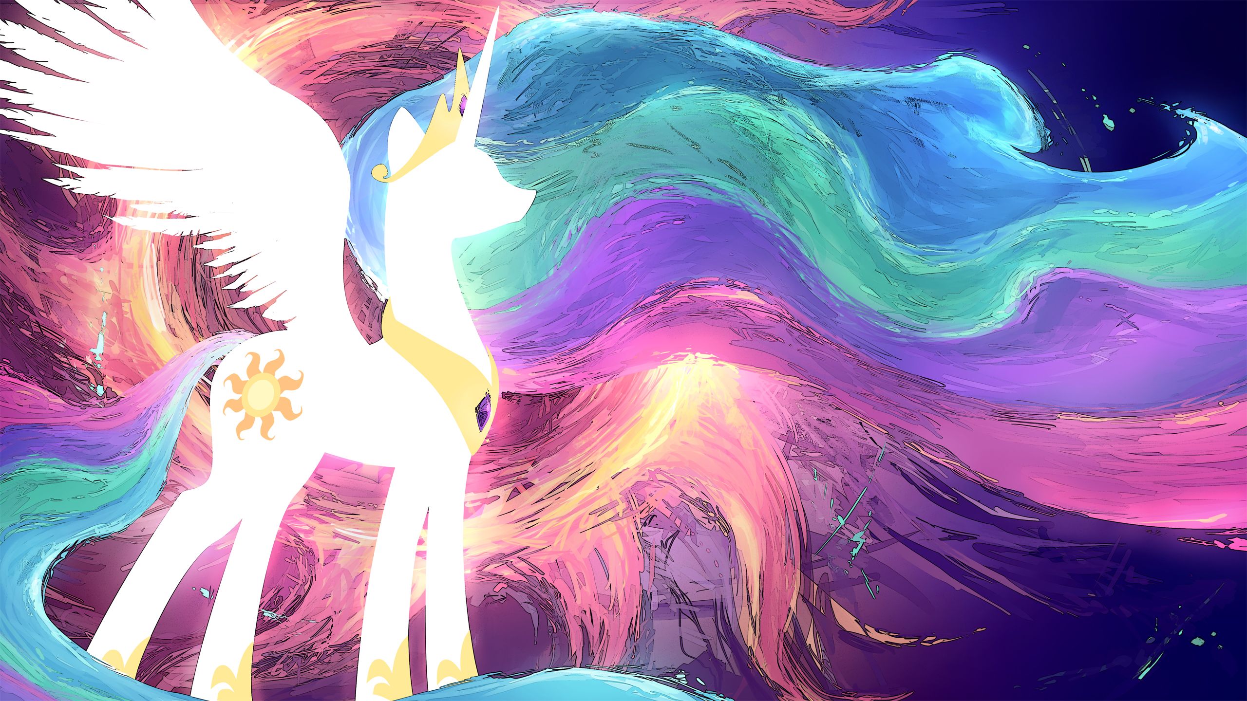 Celestia wallpaper. My little pony