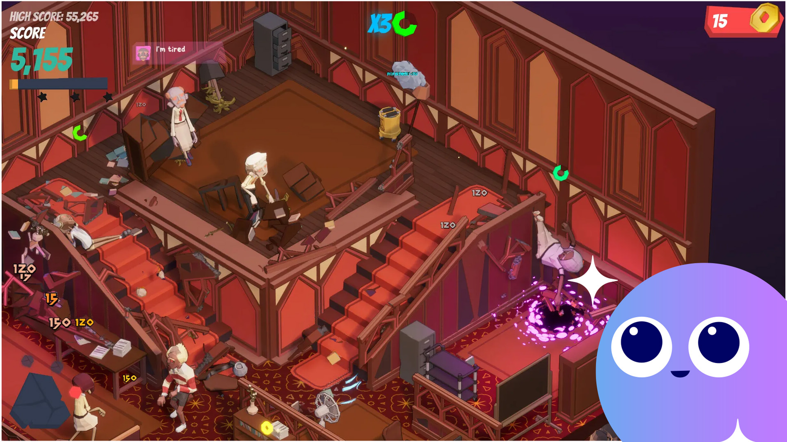 batter your coworkers in Office Fight