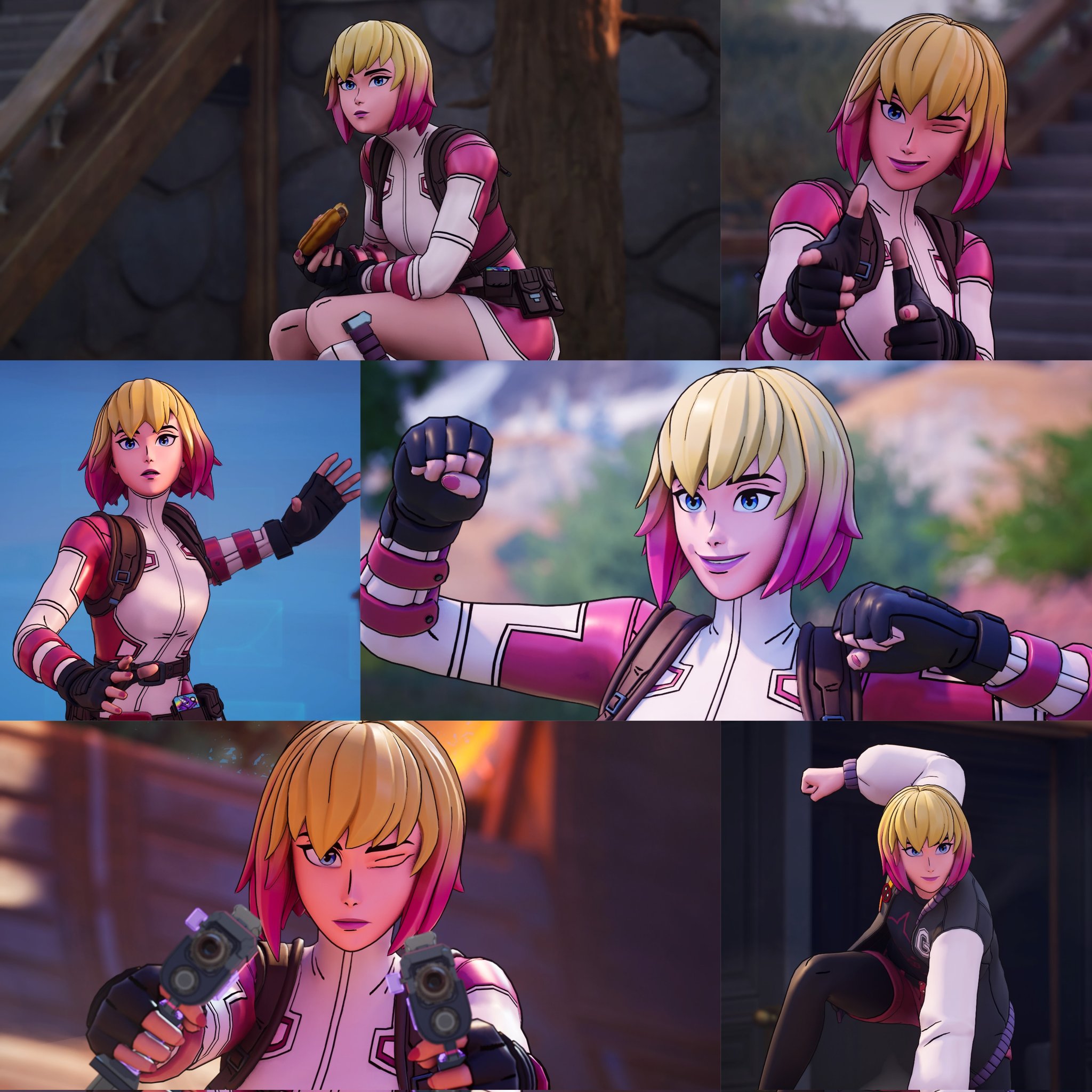 Gwenpool Fortnite wallpaper