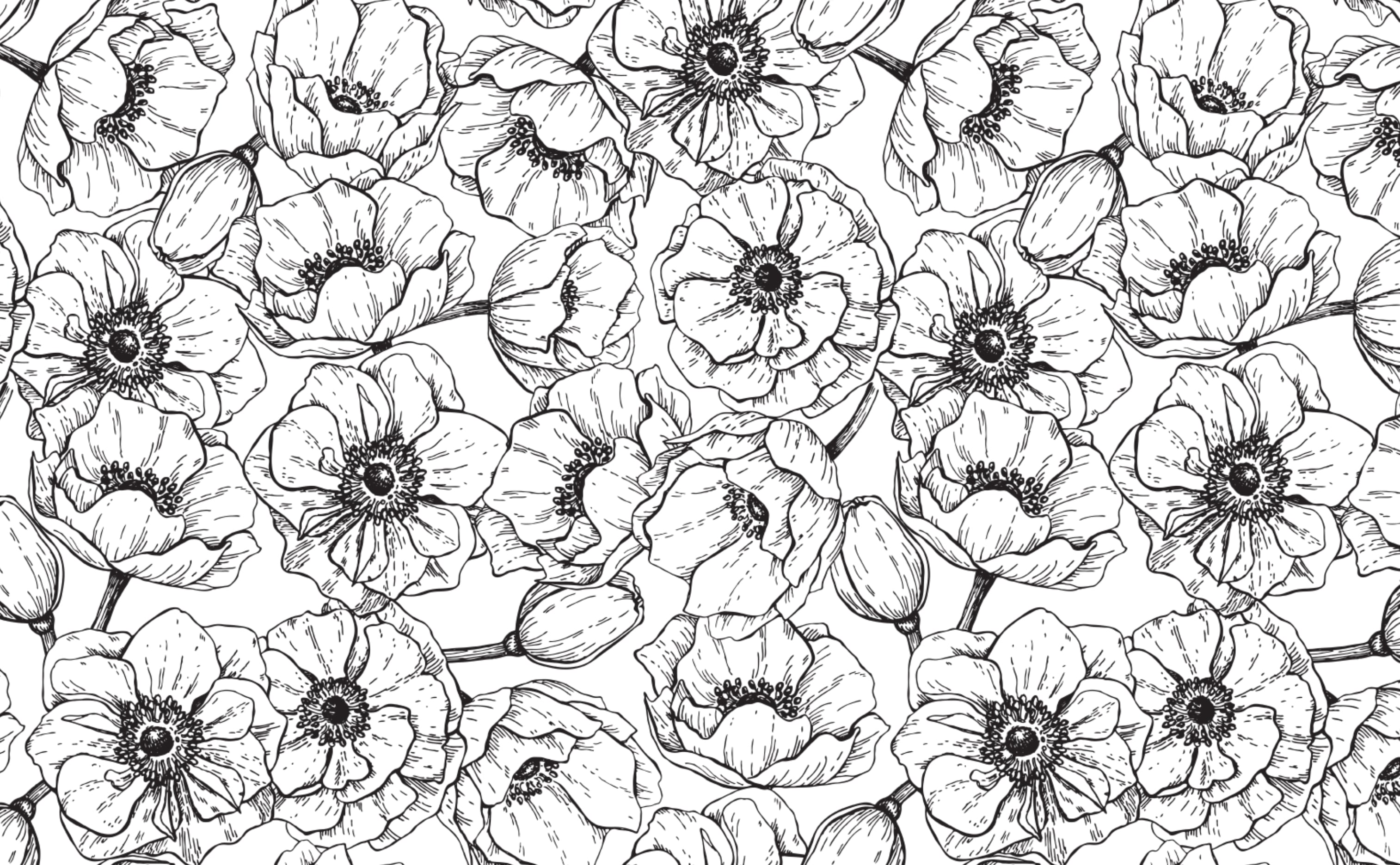 Vintage Floral Wallpaper for Walls