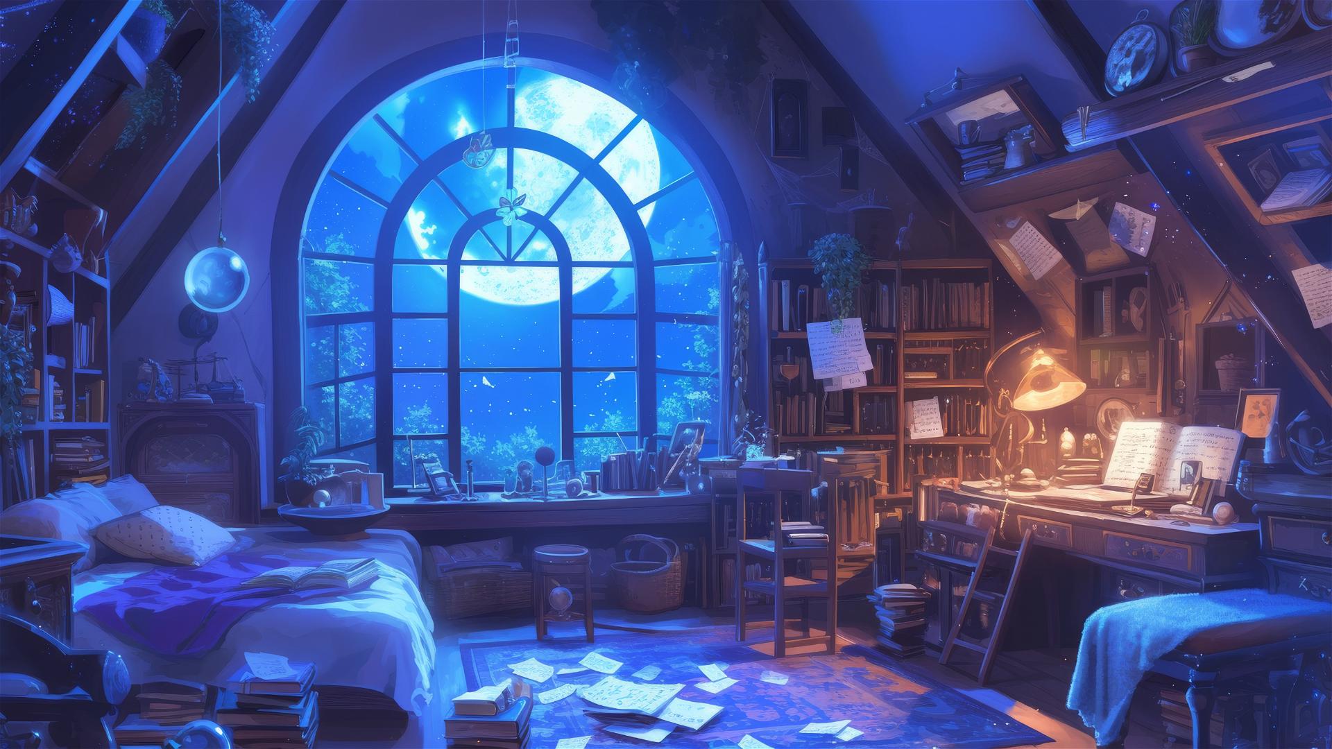 4K HD Wallpaper: cozy bedroom aesthetic