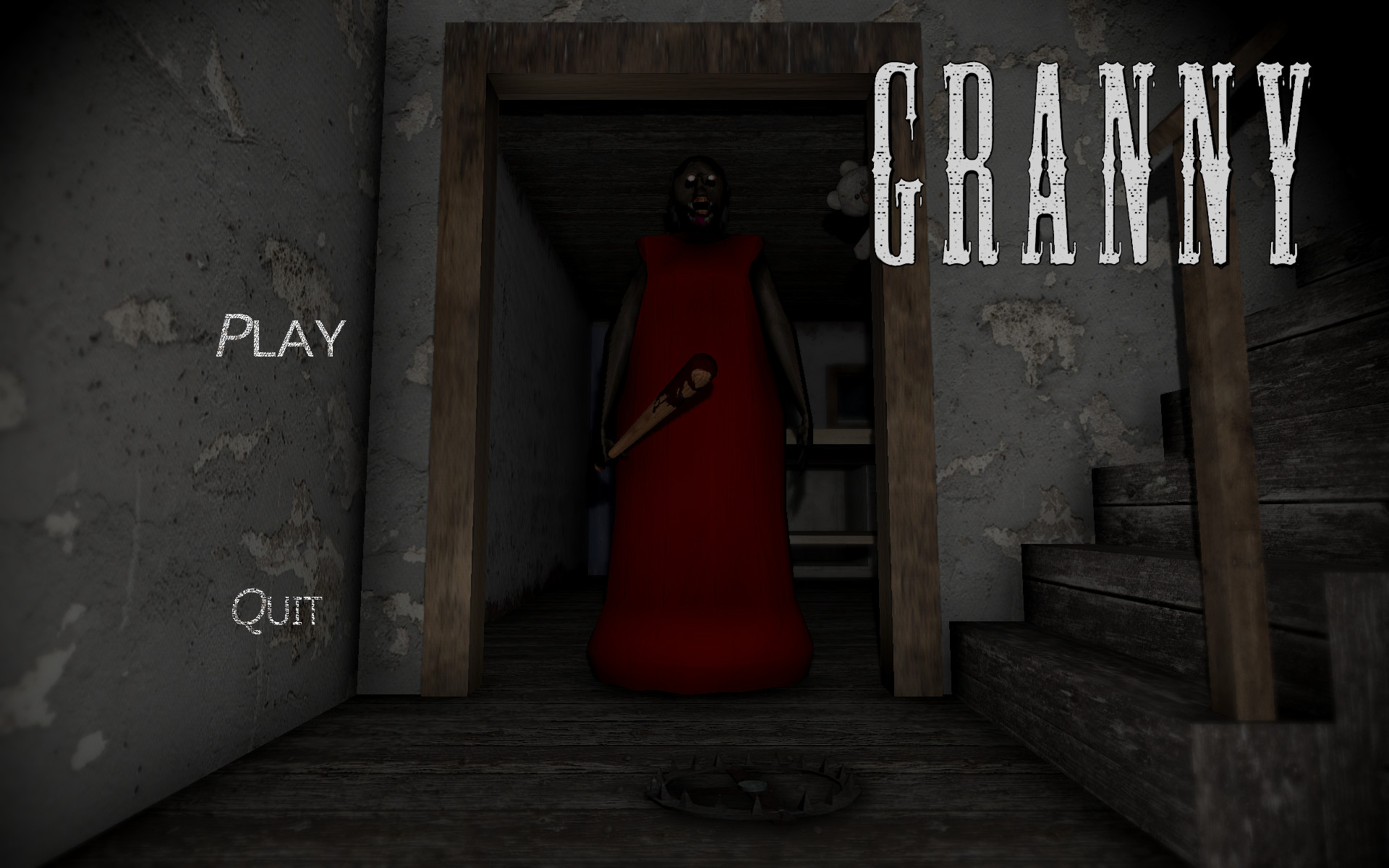 granny red dress mouth Granny