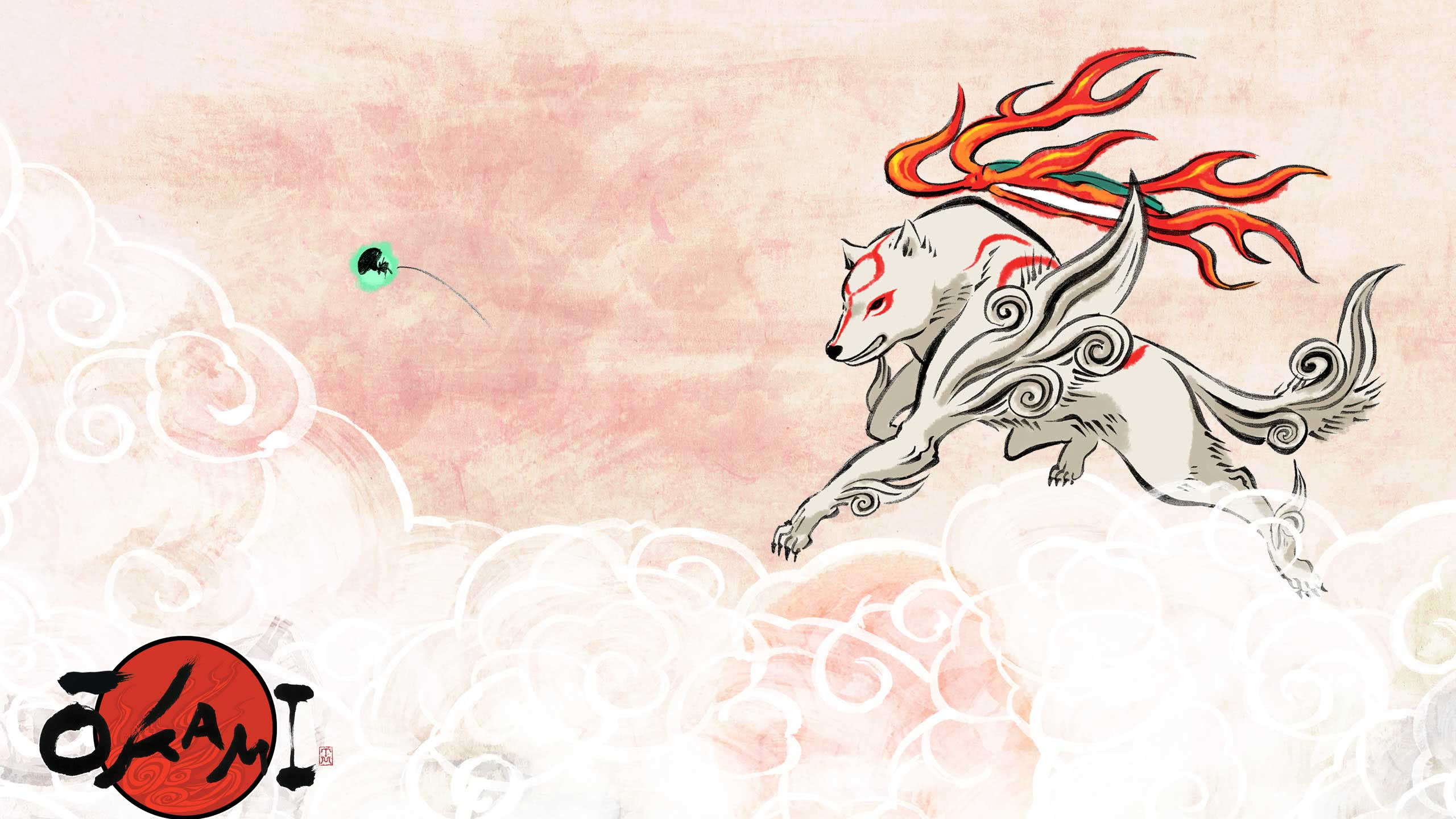 Okami Amaterasu WQHD 1440P Wallpaper