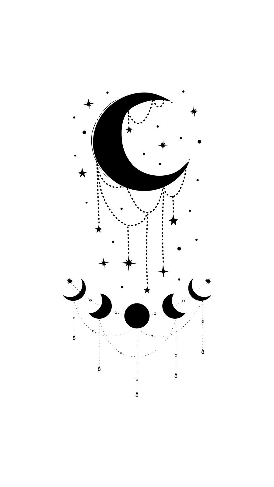 aesthetic moon wallpaper