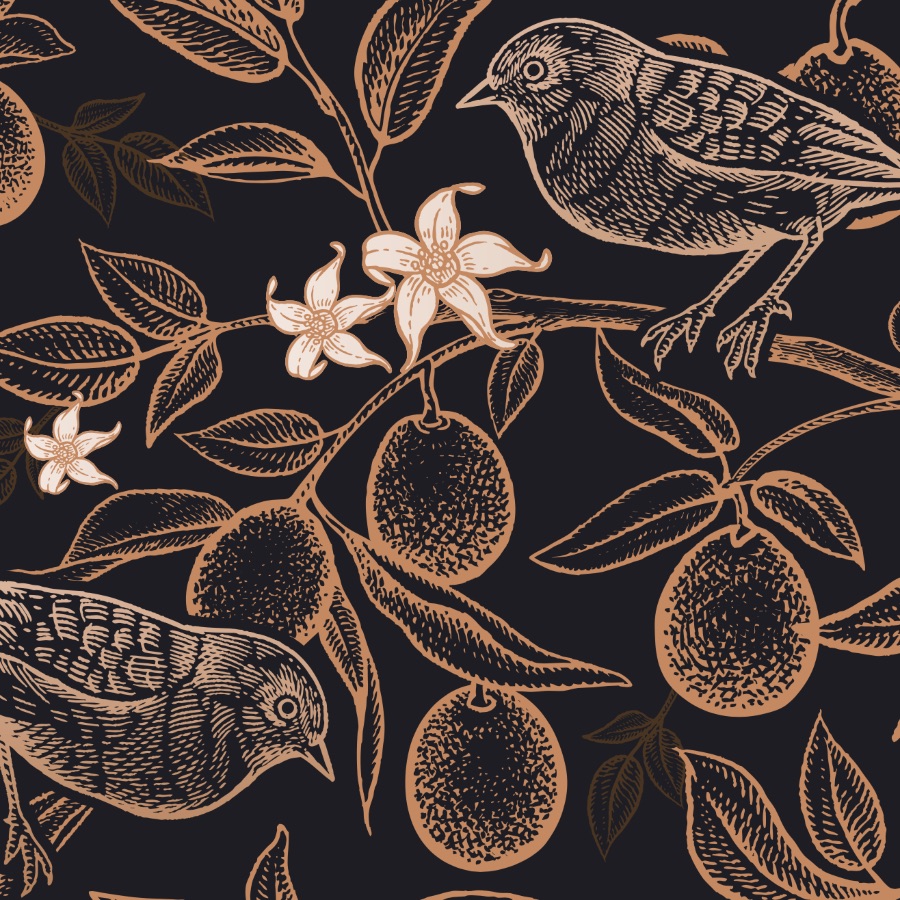 Moody Floral Wallpaper Garden