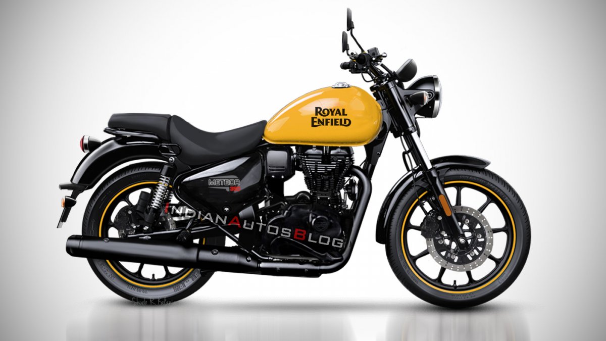 Royal Enfield Meteor 350 rendered