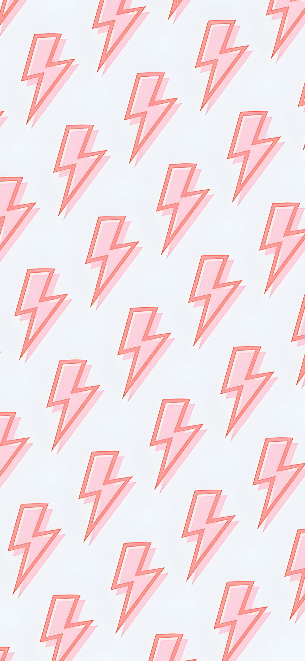 Trendy Pink Lightning Preppy Wallpaper