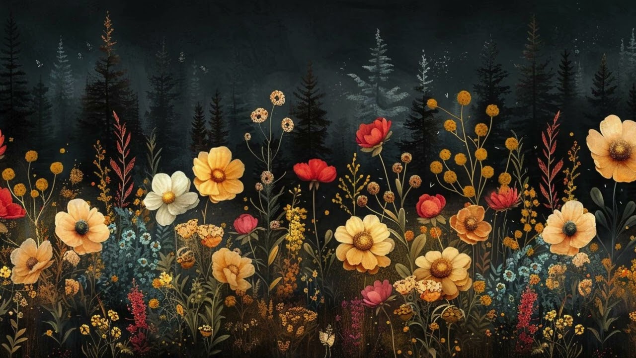 Vintage Floral Free Tv Art Wallpaper