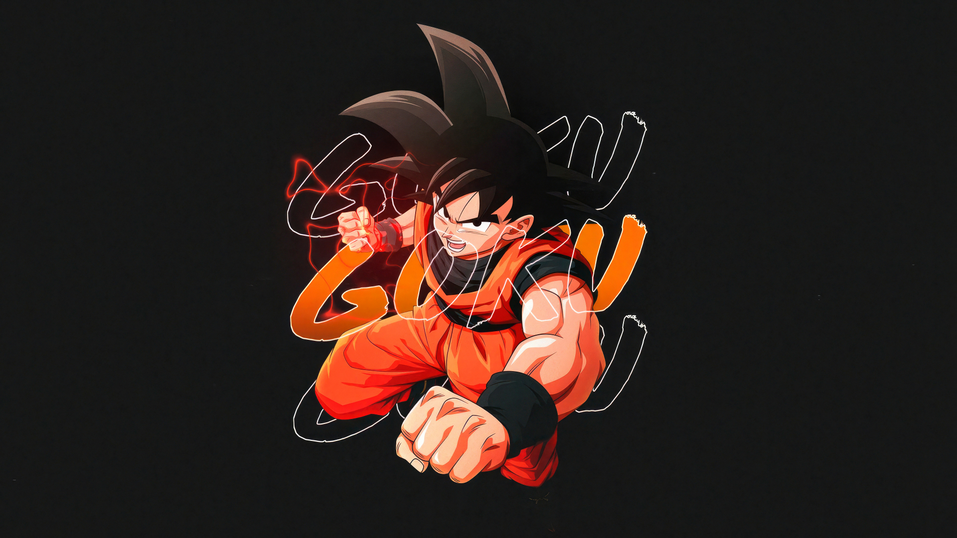 wallpaper 1920x1080 son goku, fighting
